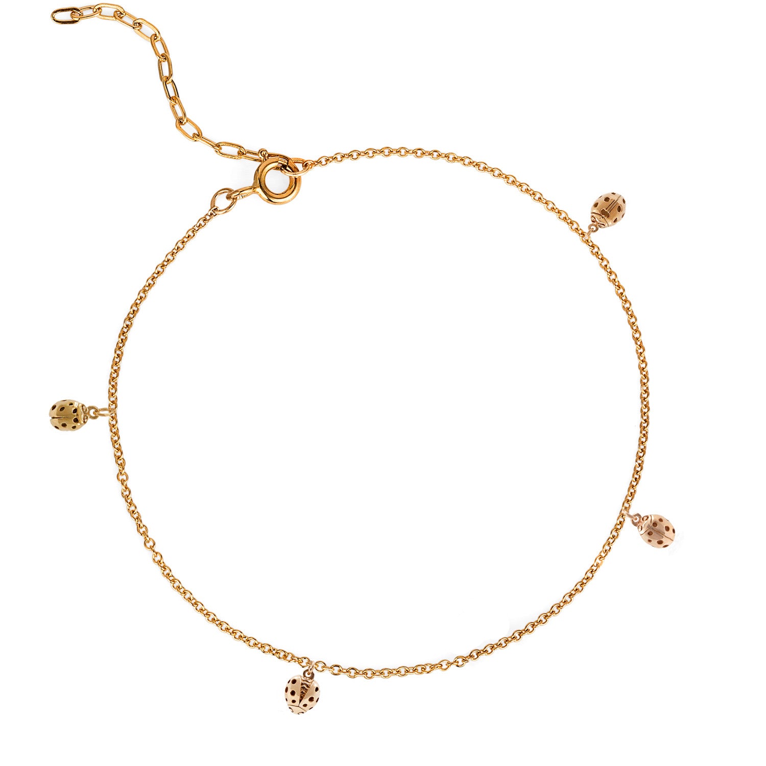 Loveliness Of Ladybirds Bracelet - Gold