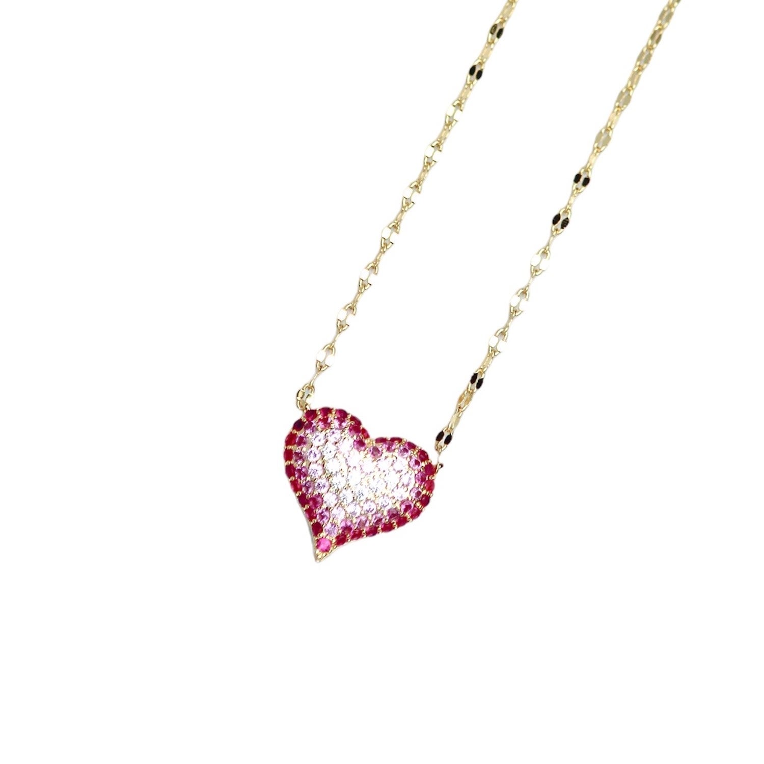 Queen Of Heart Necklace- Pink