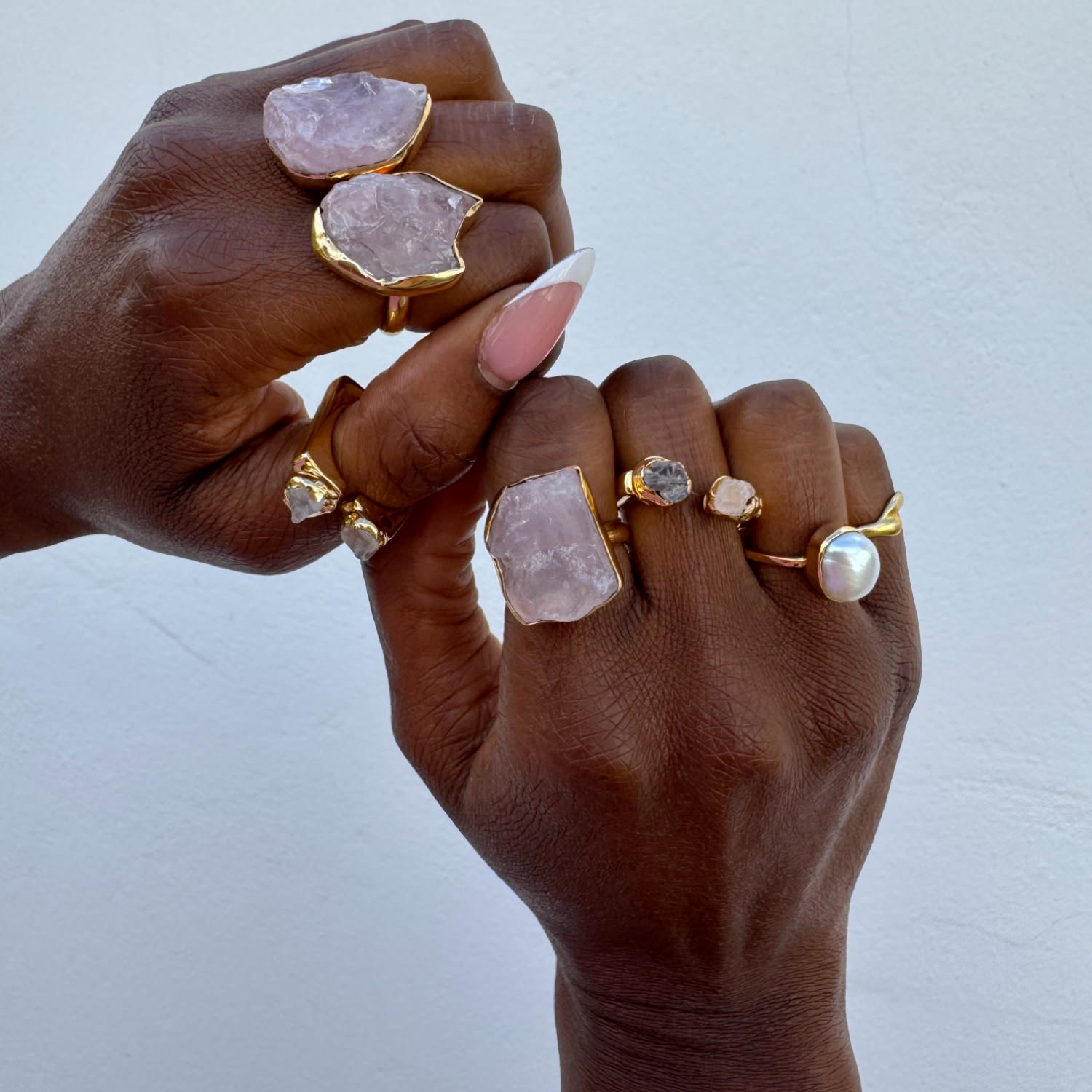 Quiet Luxury Adjustable Pearl Gold Ring