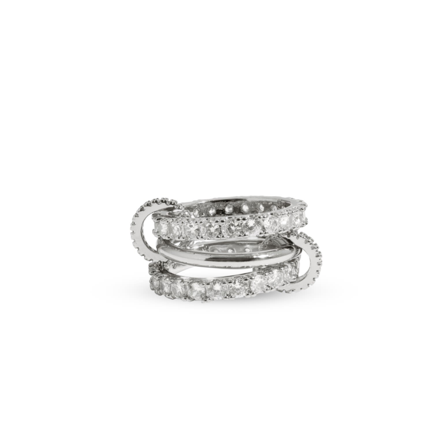 Quintuplet Ring Silver