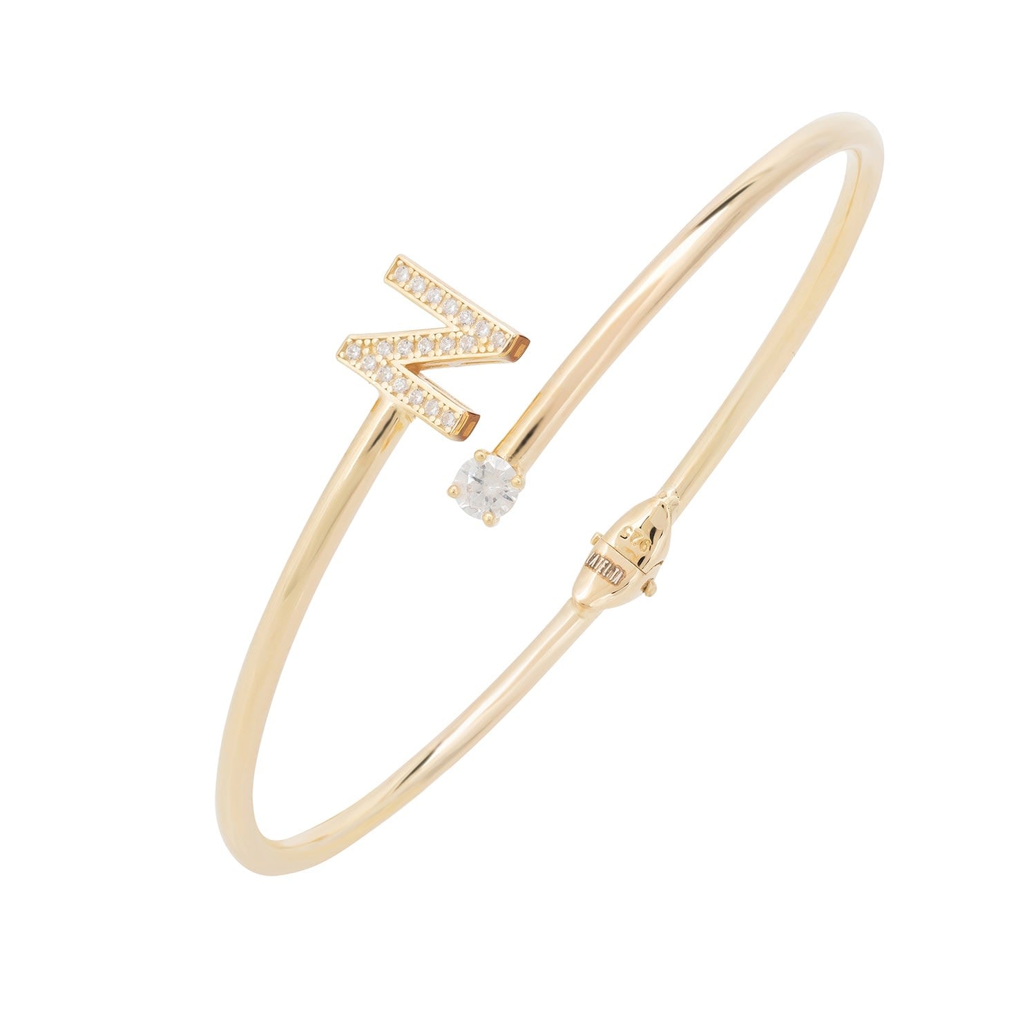 Initial Bangle Gold N
