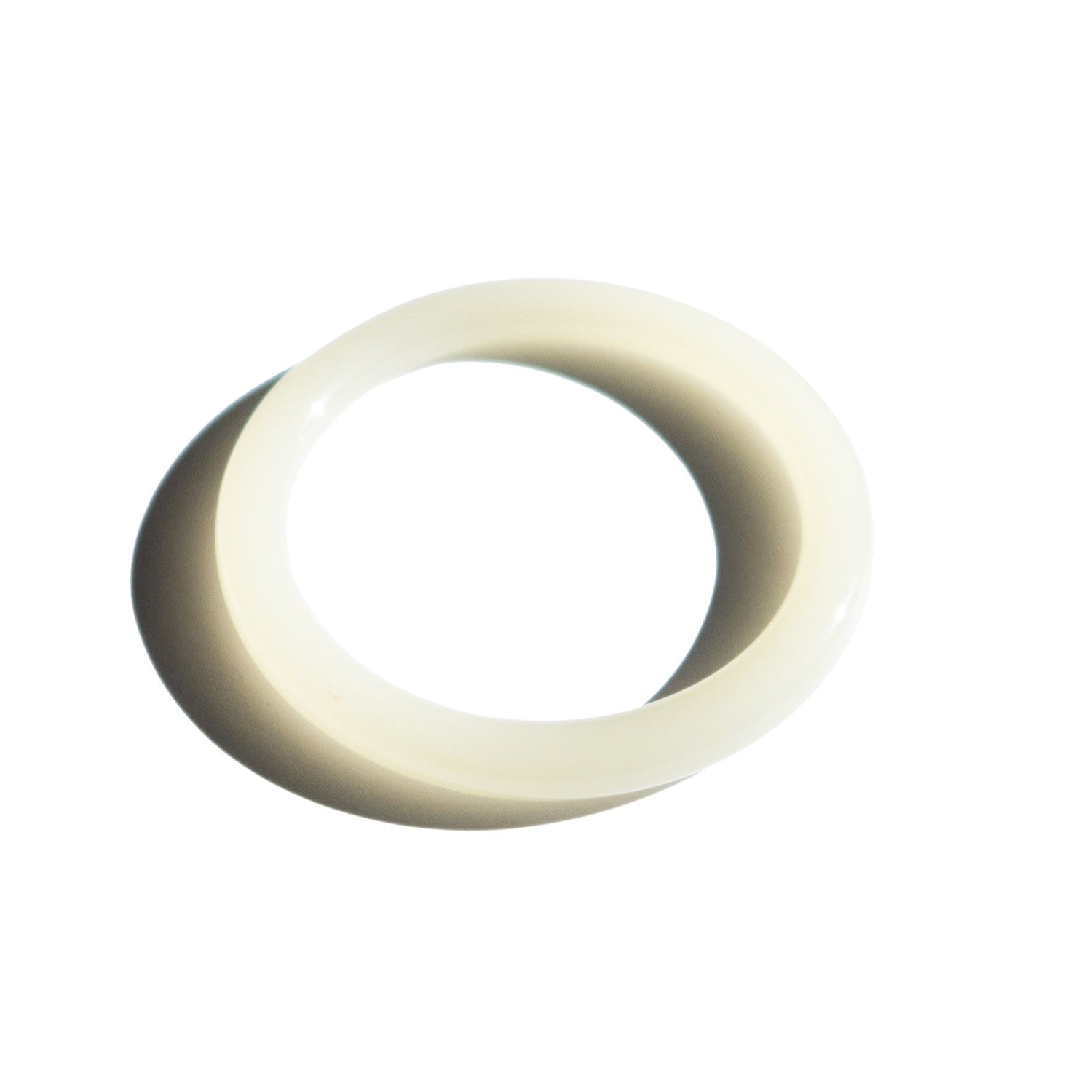 1994 Off White Thin Jade Bangle