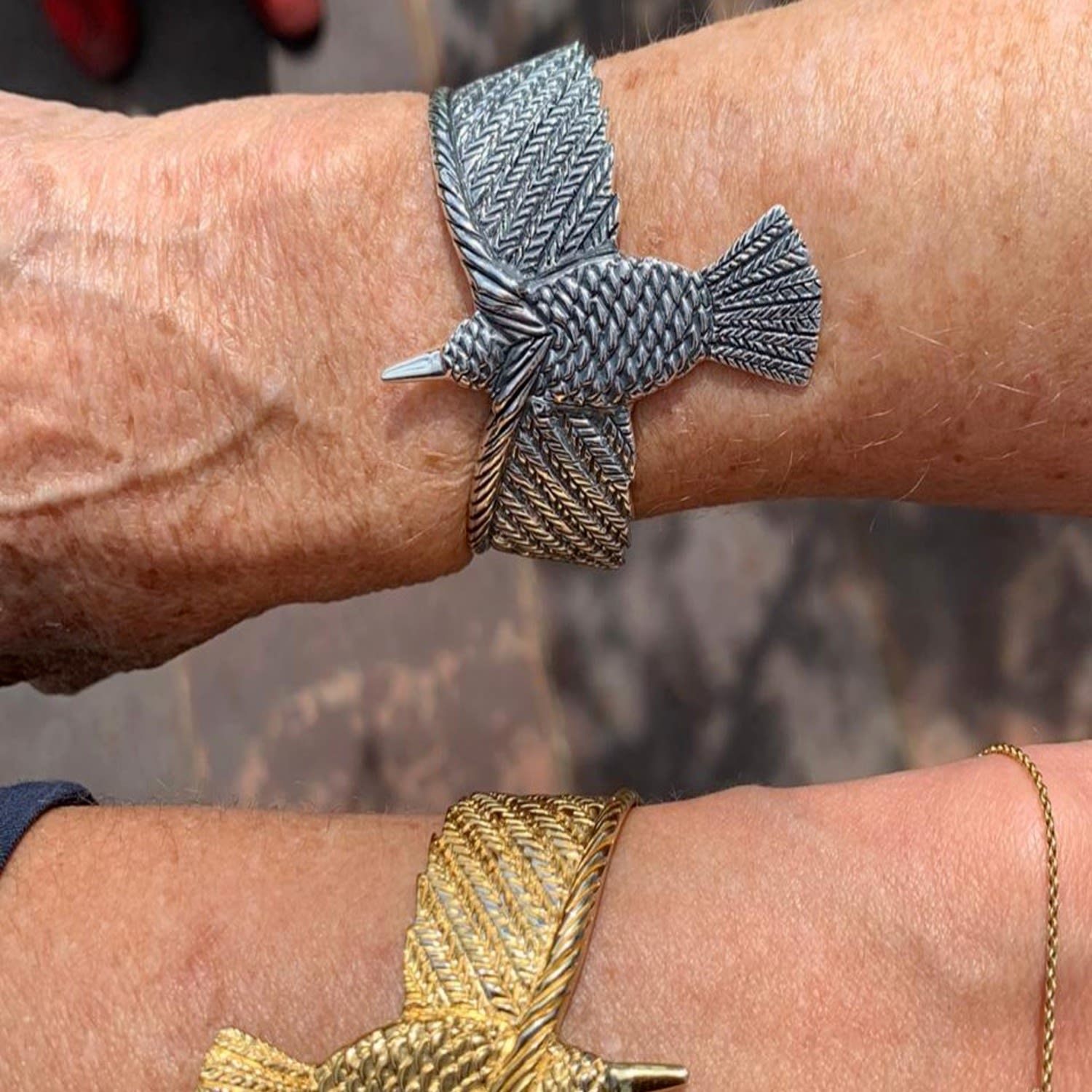 Hummingbird Cuff Silver