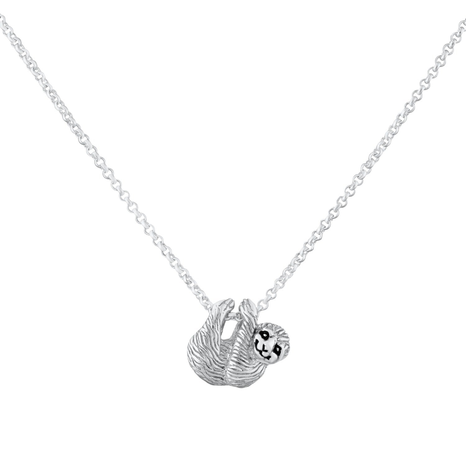 Sterling Silver Sloth Charm Necklace