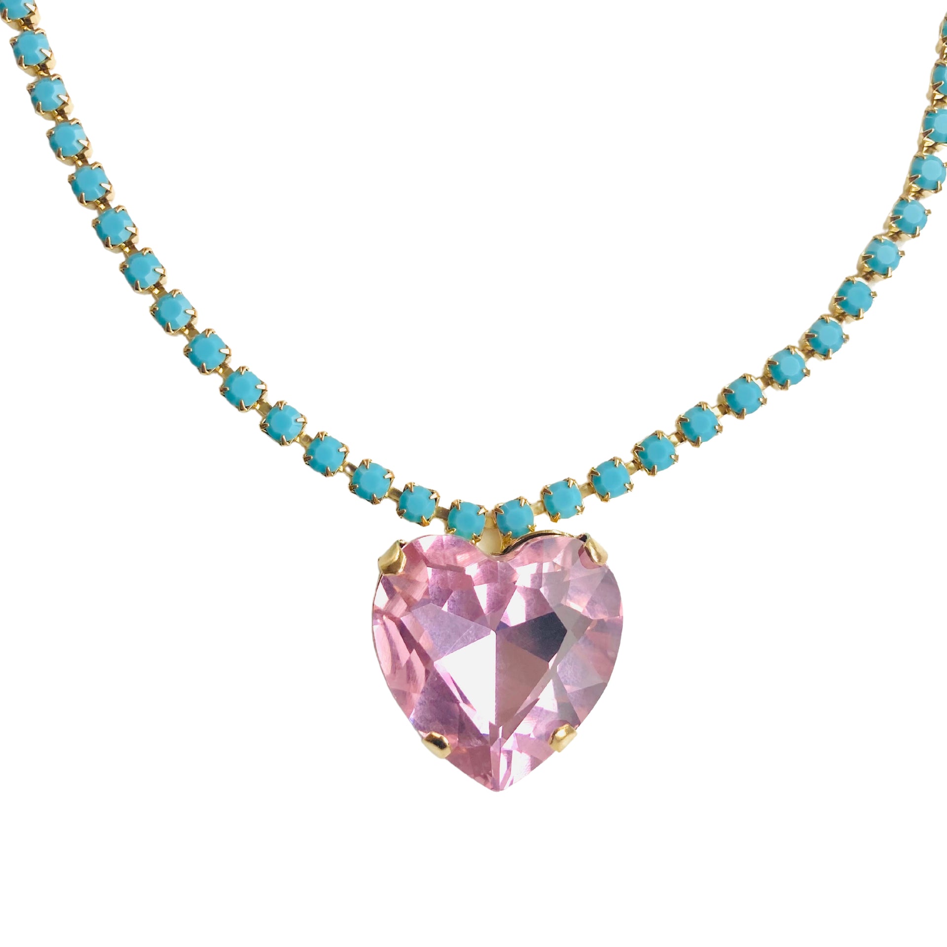 Heart Of The Ocean Necklace Light Pink