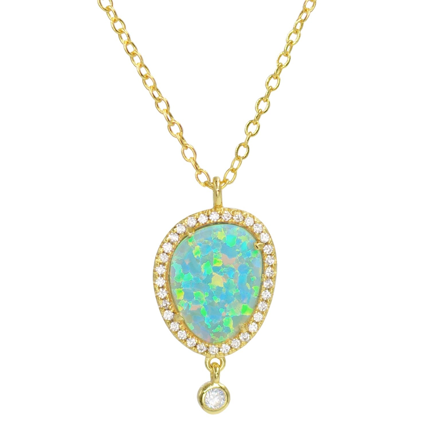 Johari Necklace - Green Opal
