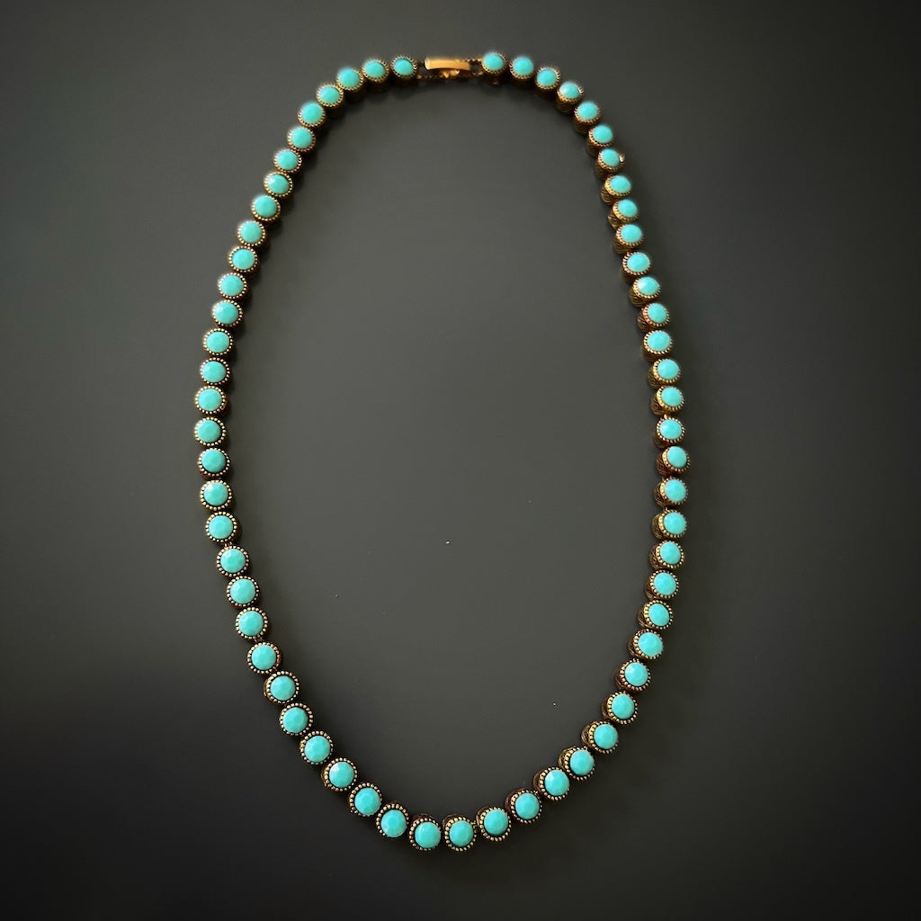 Turquoise Tennis Mystic Necklace - Turquoise