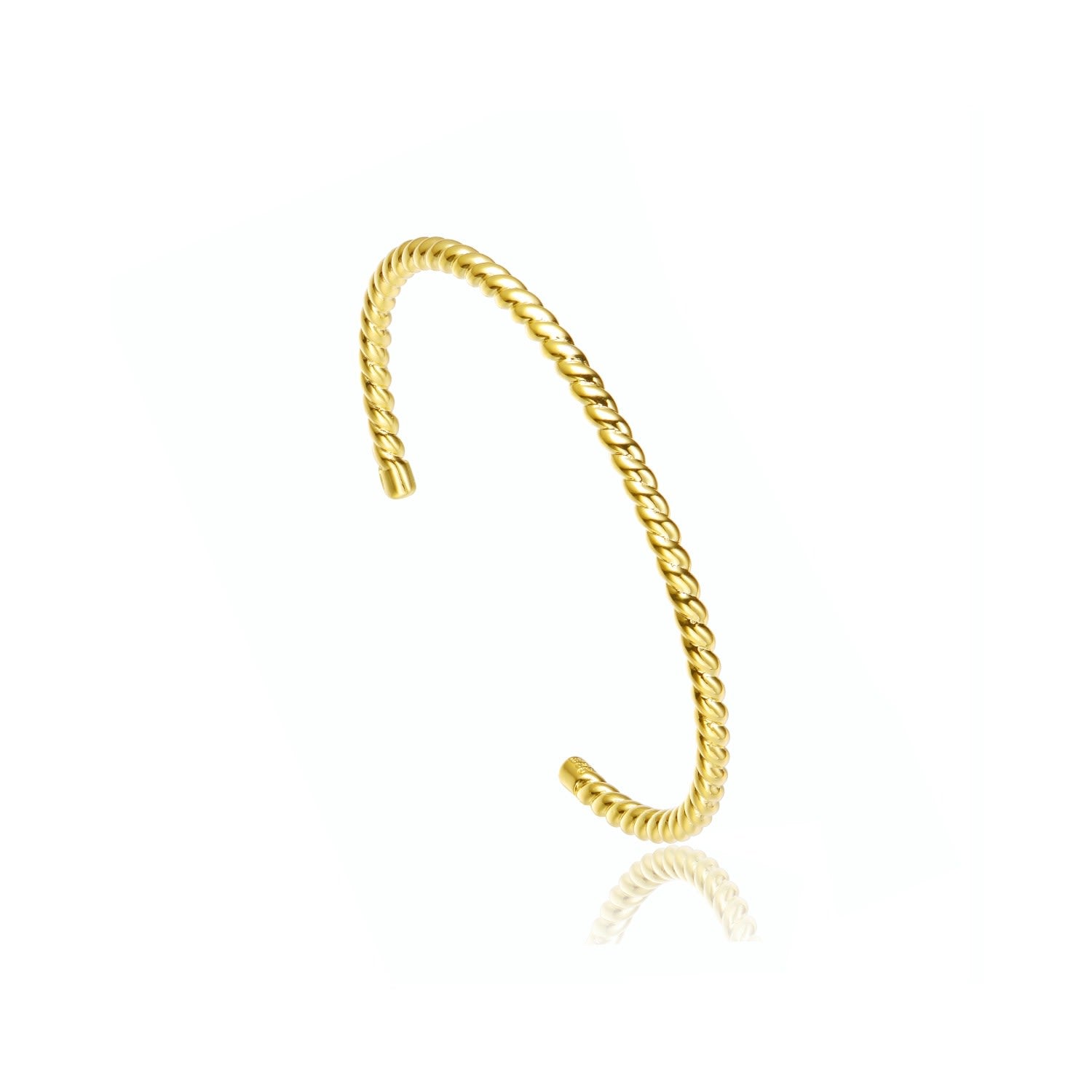 Gold Plated Beaded Cuff Bracelet