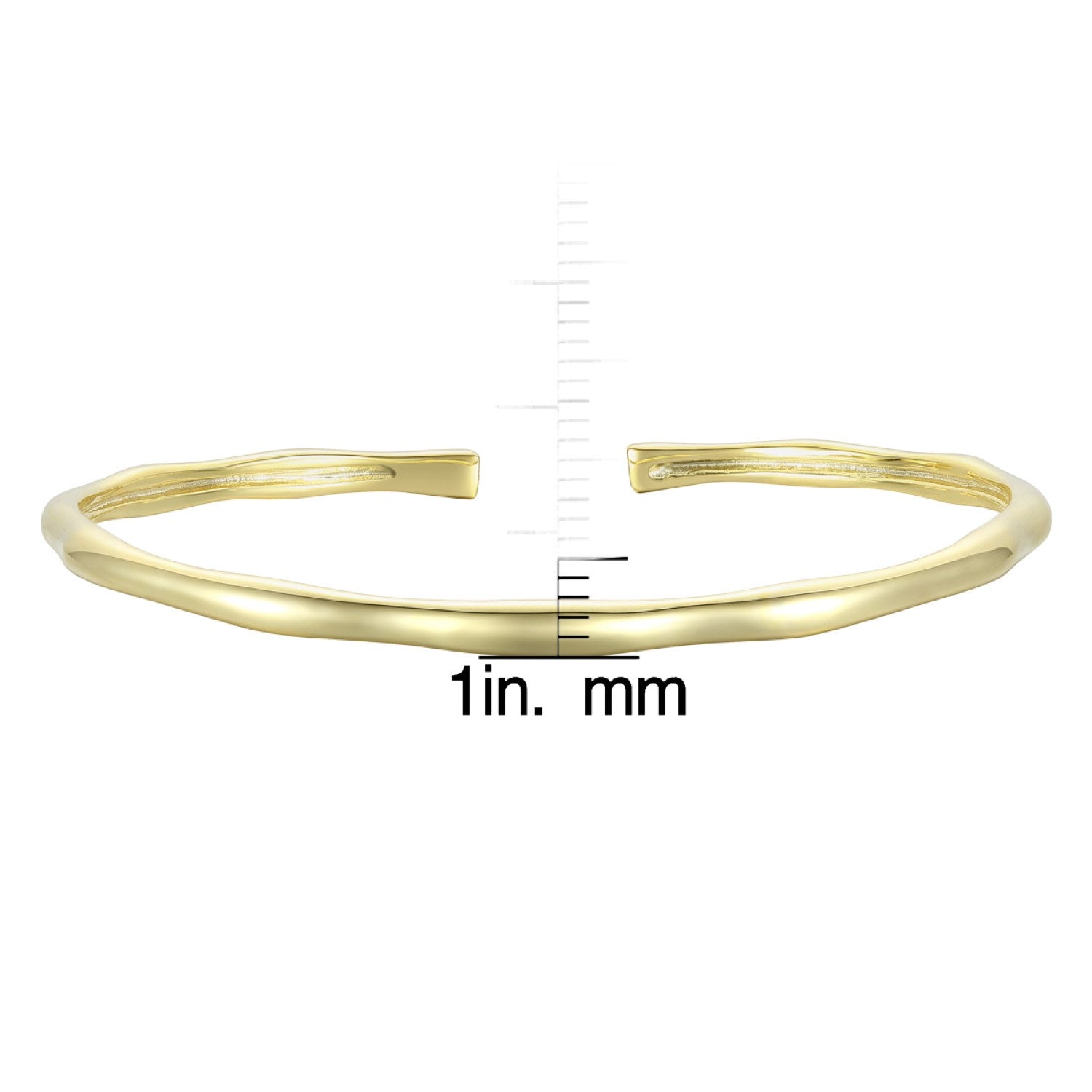 Rachel Glauber Gold Plated Cuff Bracelet