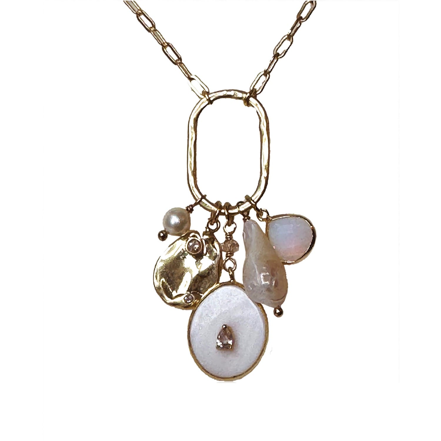 Radiance Charm Mother Of Pearl Necklace