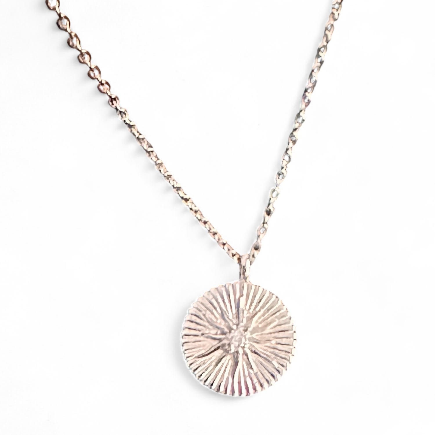 Radiant Star Pendant Necklace Silver