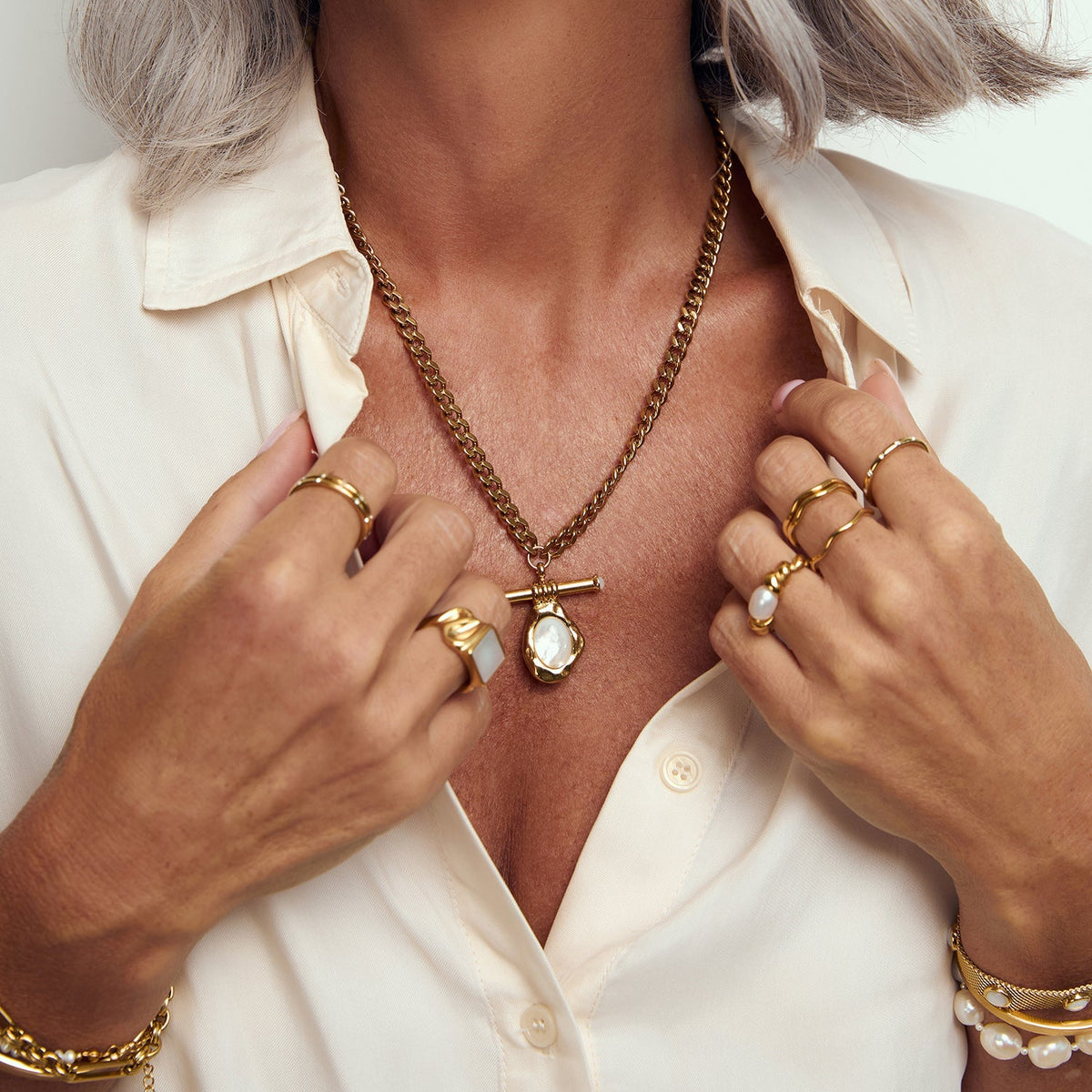 Rafaella Mother Of Pearl Necklace