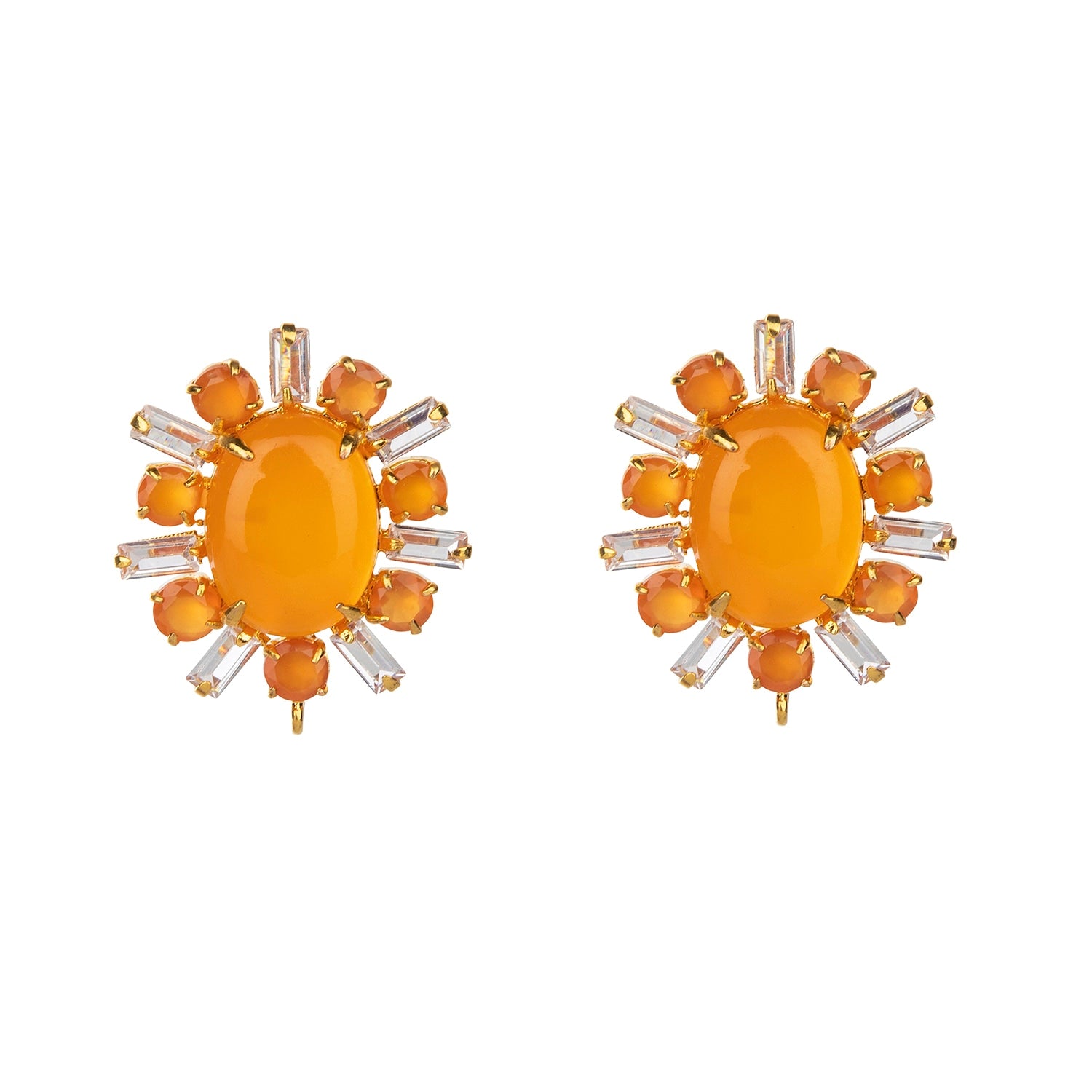 Raina Studs Carnelian