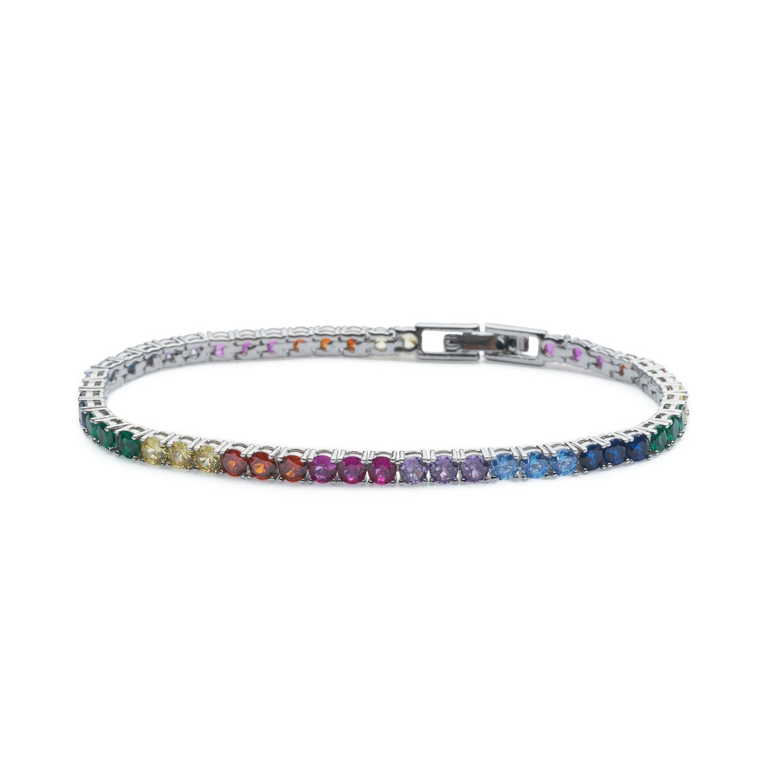 Rainbow Tennis Bracelet