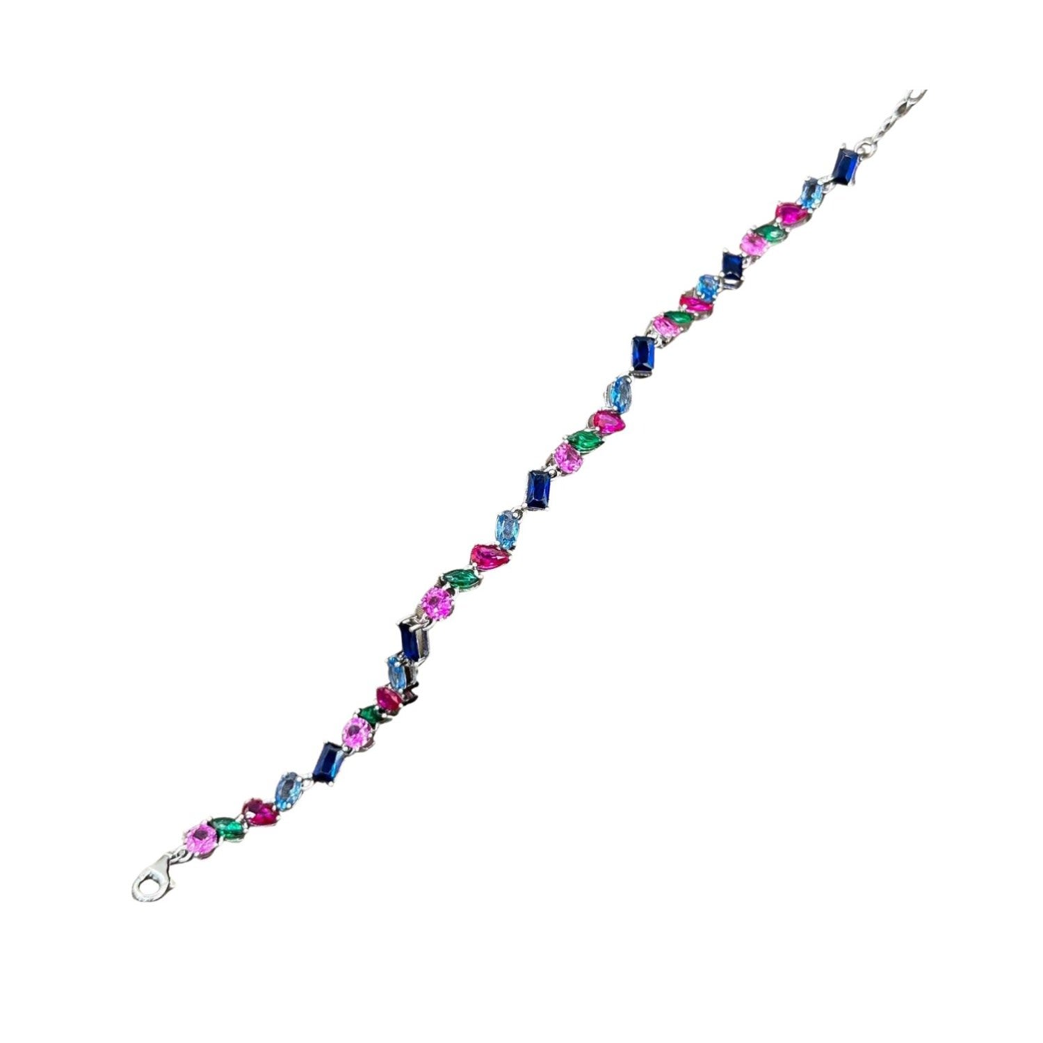 Rainbow Whisper Bracelet Silver