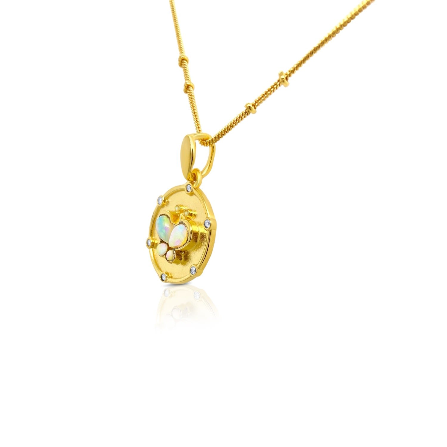 Opal Birthstone Mythology Pendant