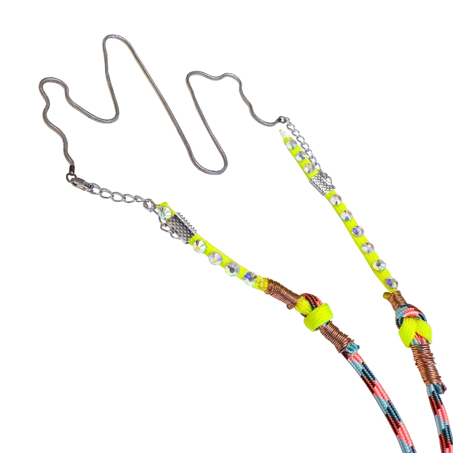 Razzle Pendant Peach Necklace
