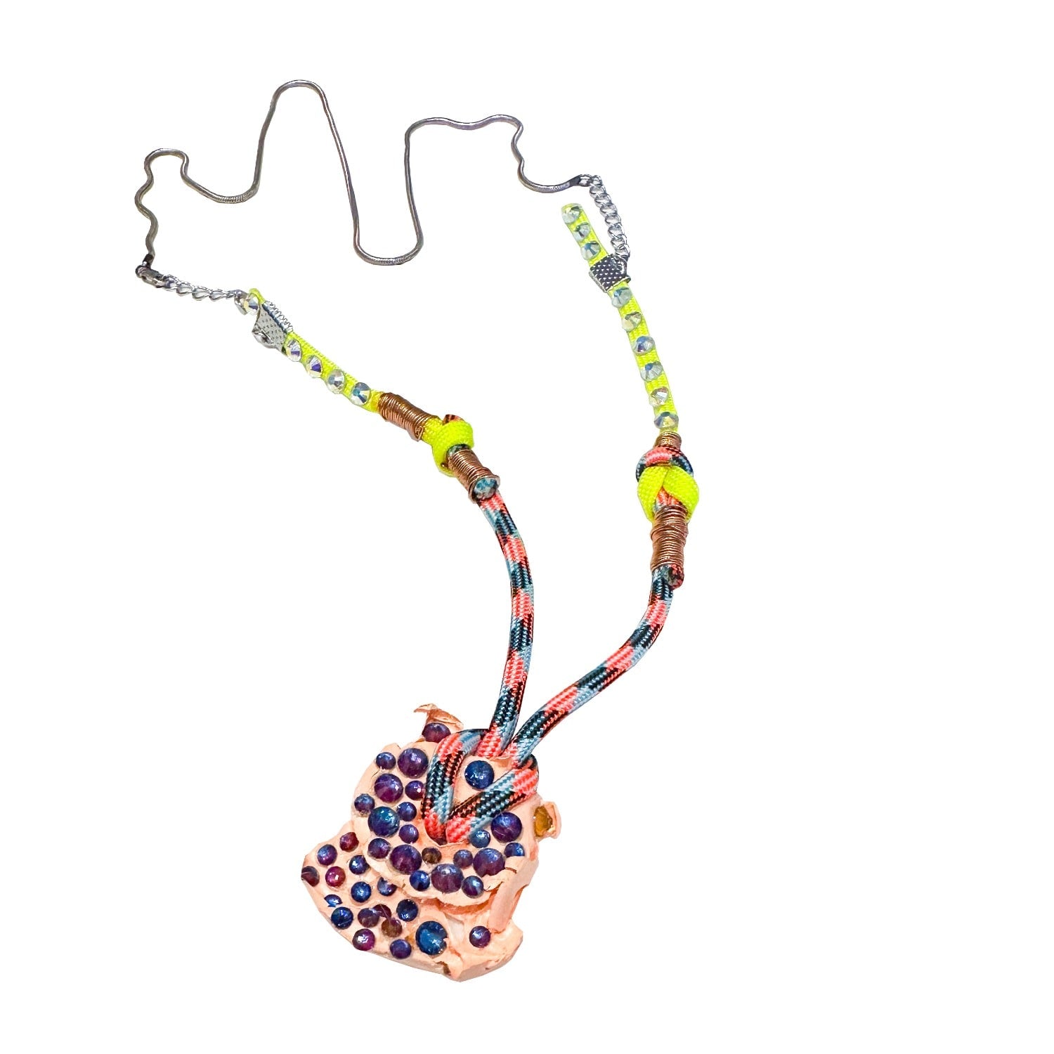Razzle Pendant Peach Necklace