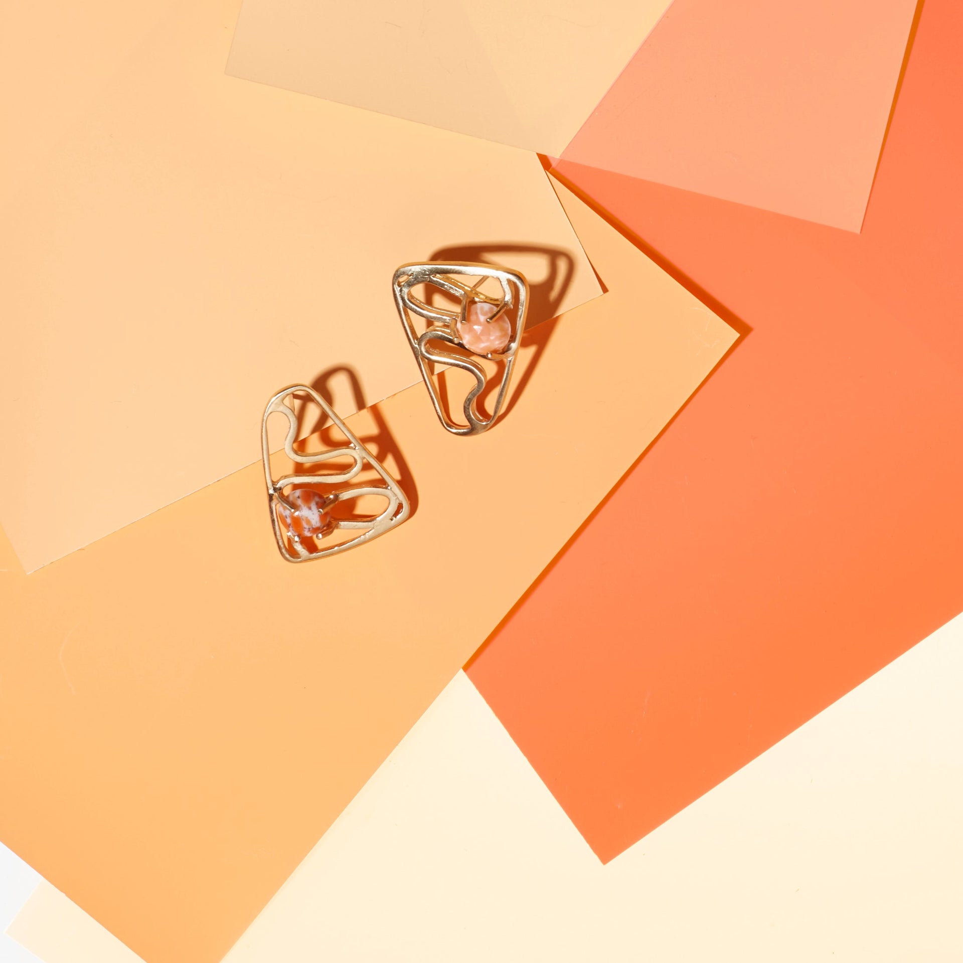 Oceanic Earring In Blush/Coral