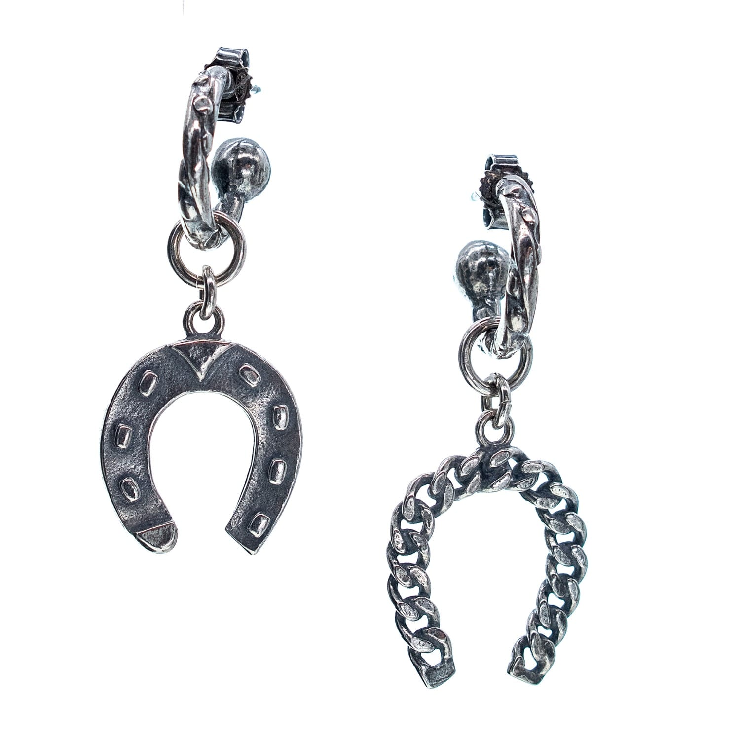 Rebel Rebel - Horseshoe Sterling Silver Earrings