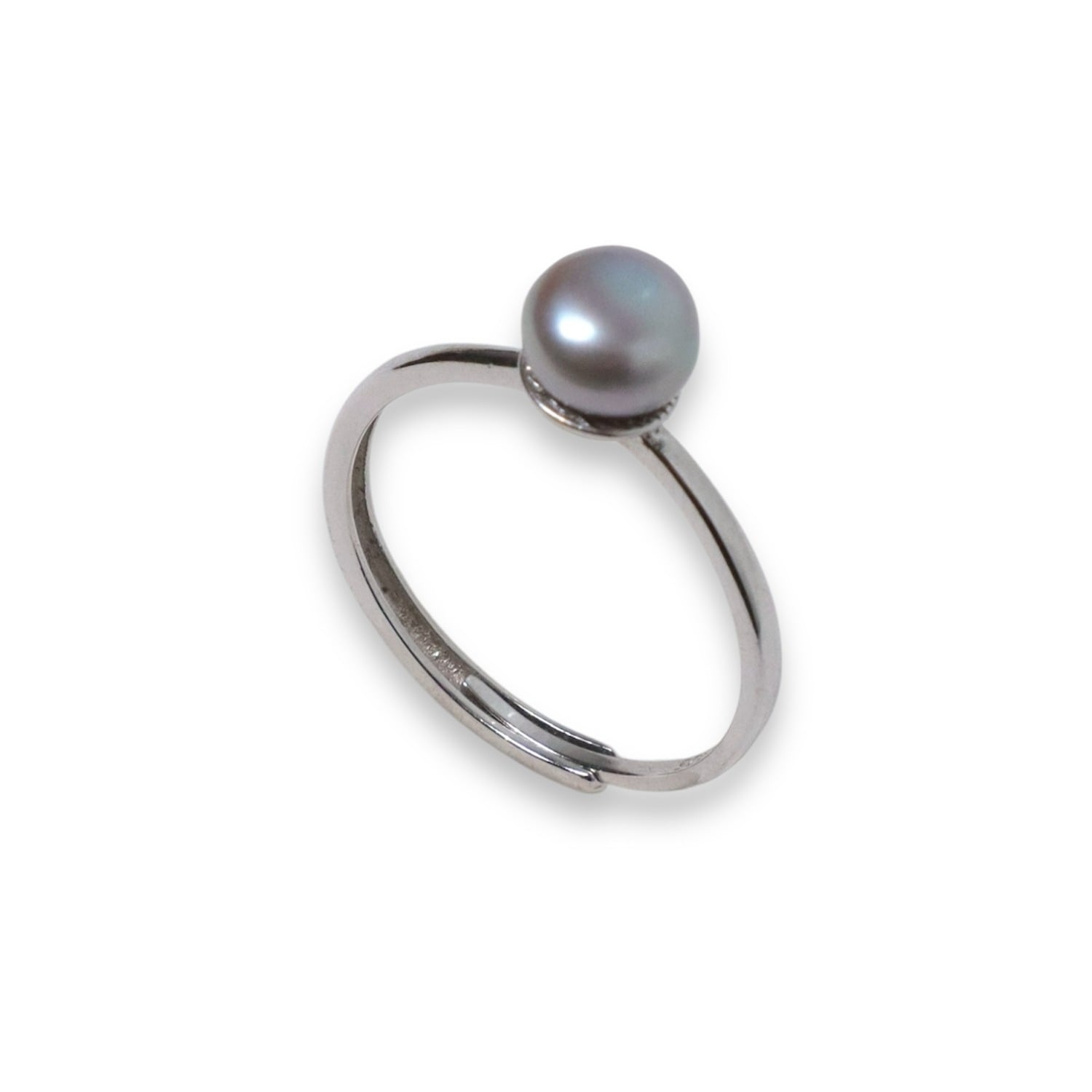 Refined Grey Pearl Ring