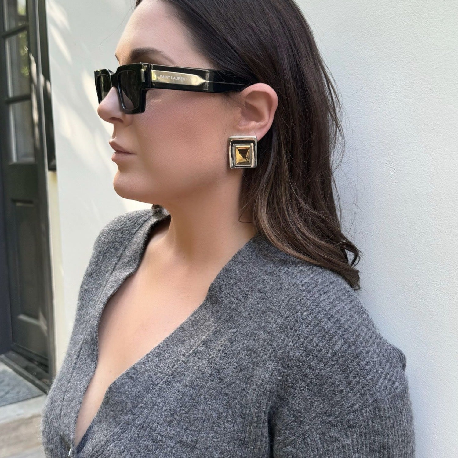 Reine Mixed Metal Earrings