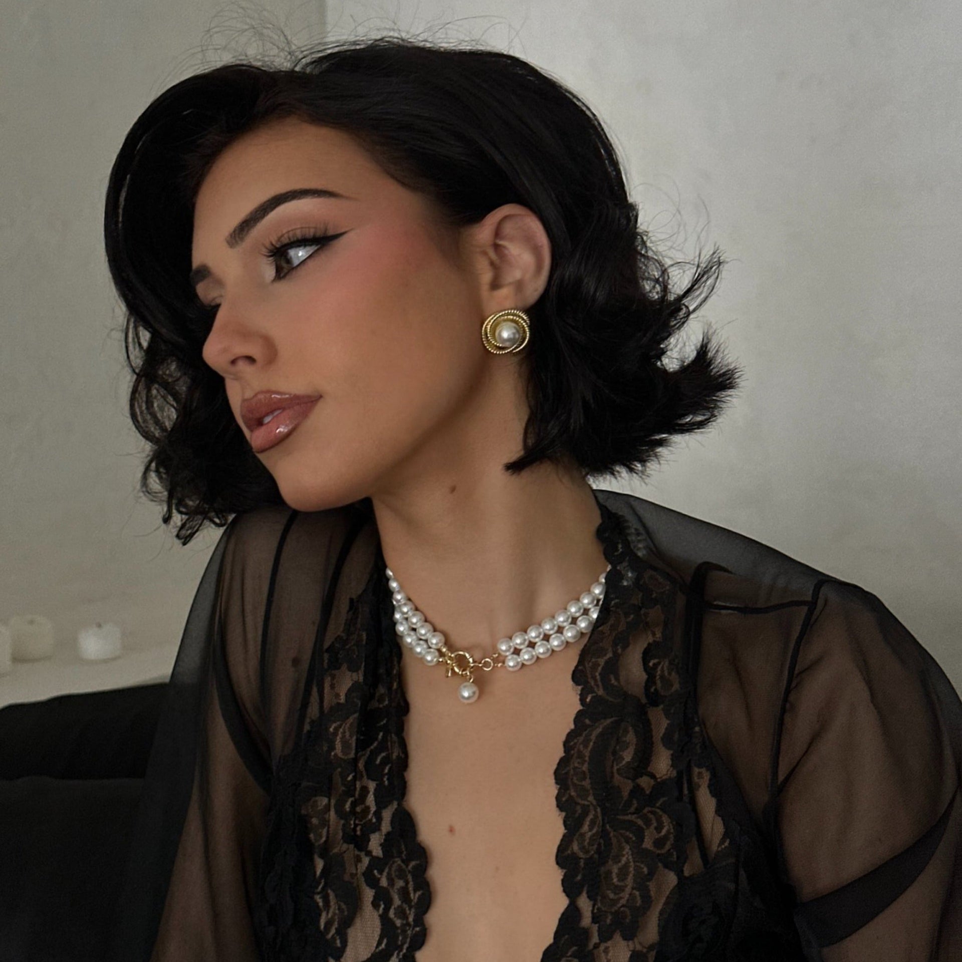 Renaissance Pearls Choker Gold