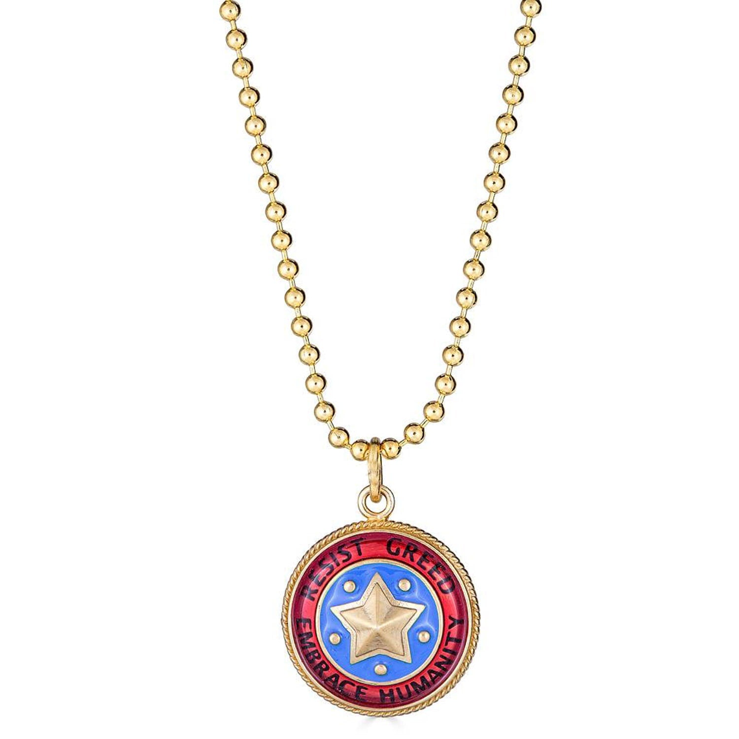 Resist Greed, Embrace Humanity - Pendant Small