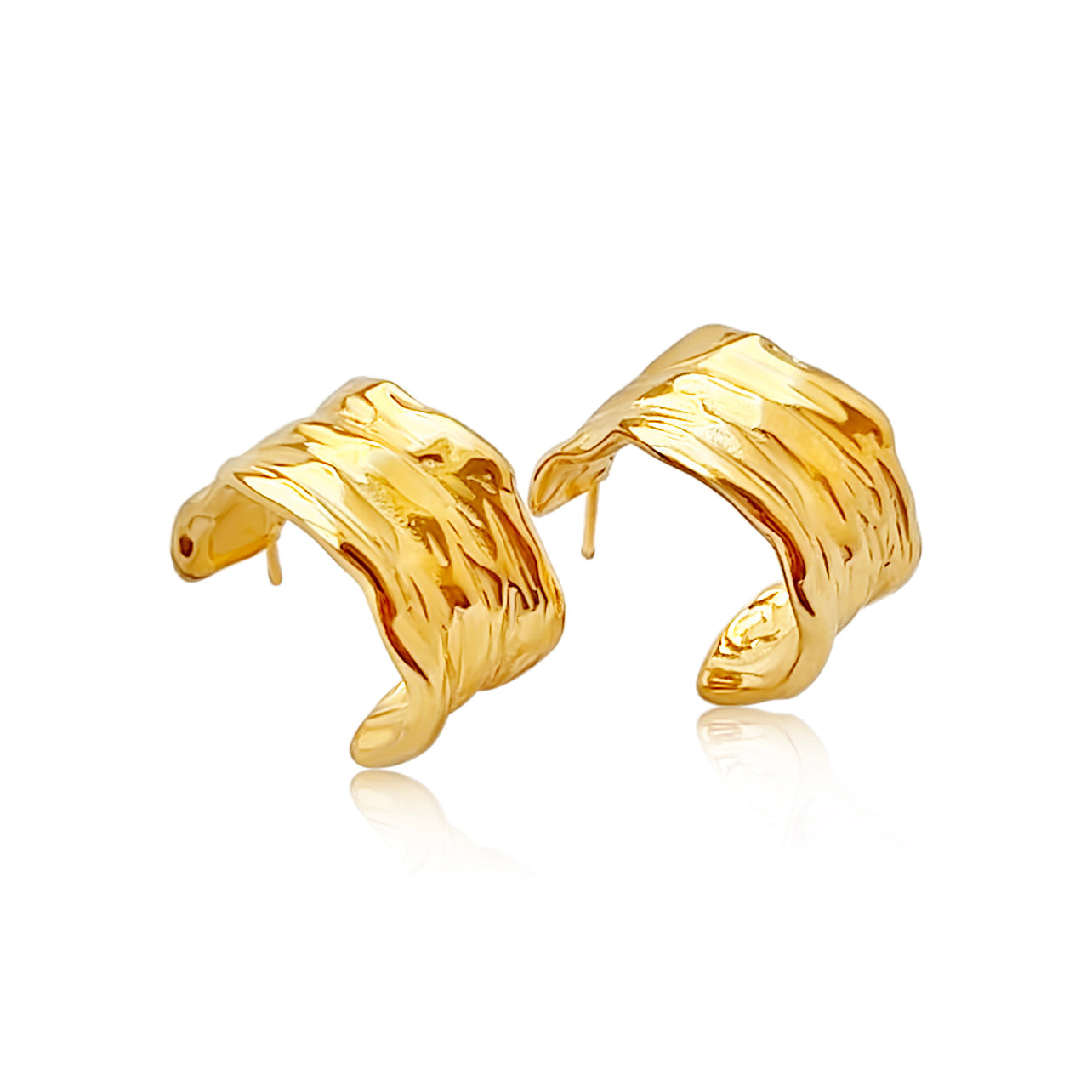 Retro Chunky Hoop Earrings