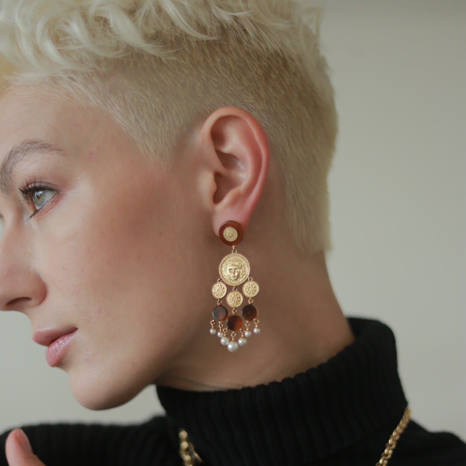 Retro Coin Tassel Earrings