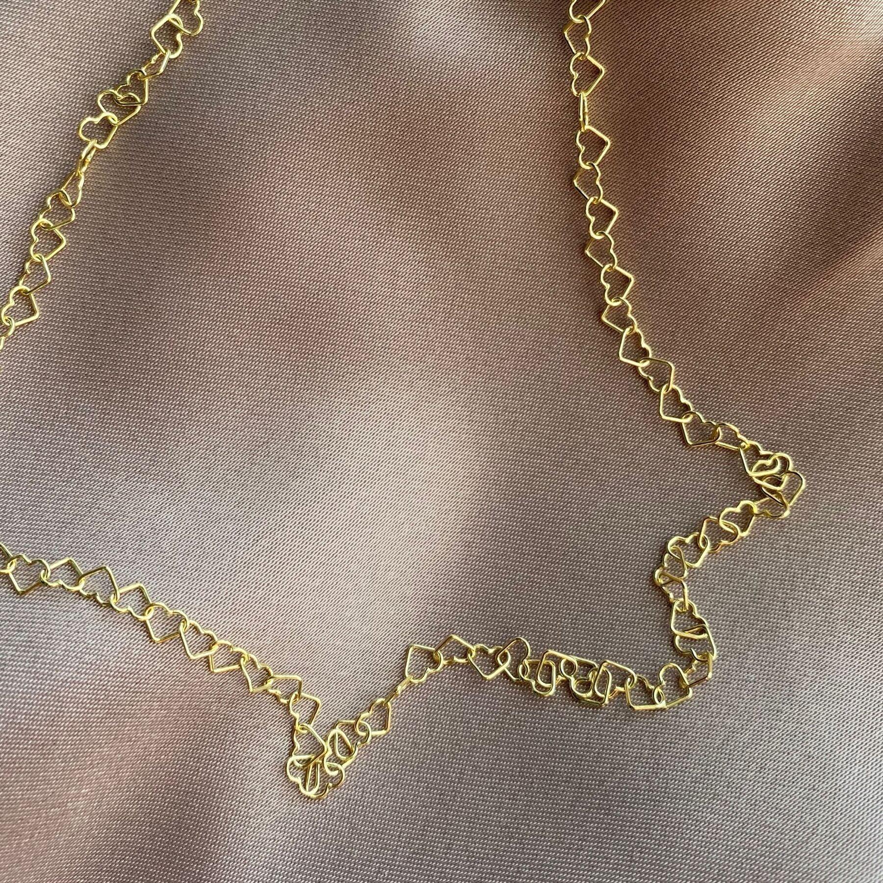 Love Heart Sterling Silver Chain Necklace