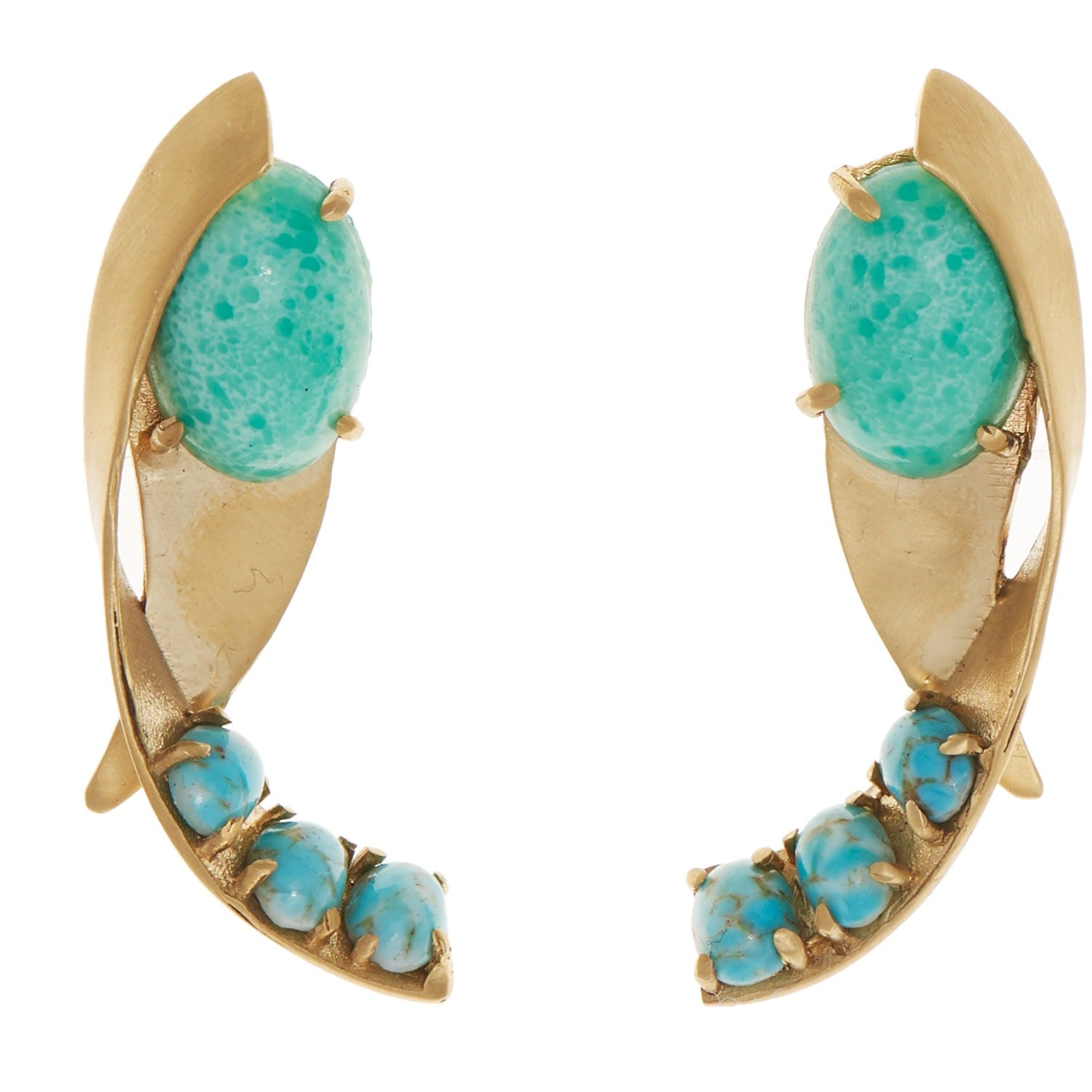 Apse Earring In Pine - Sky