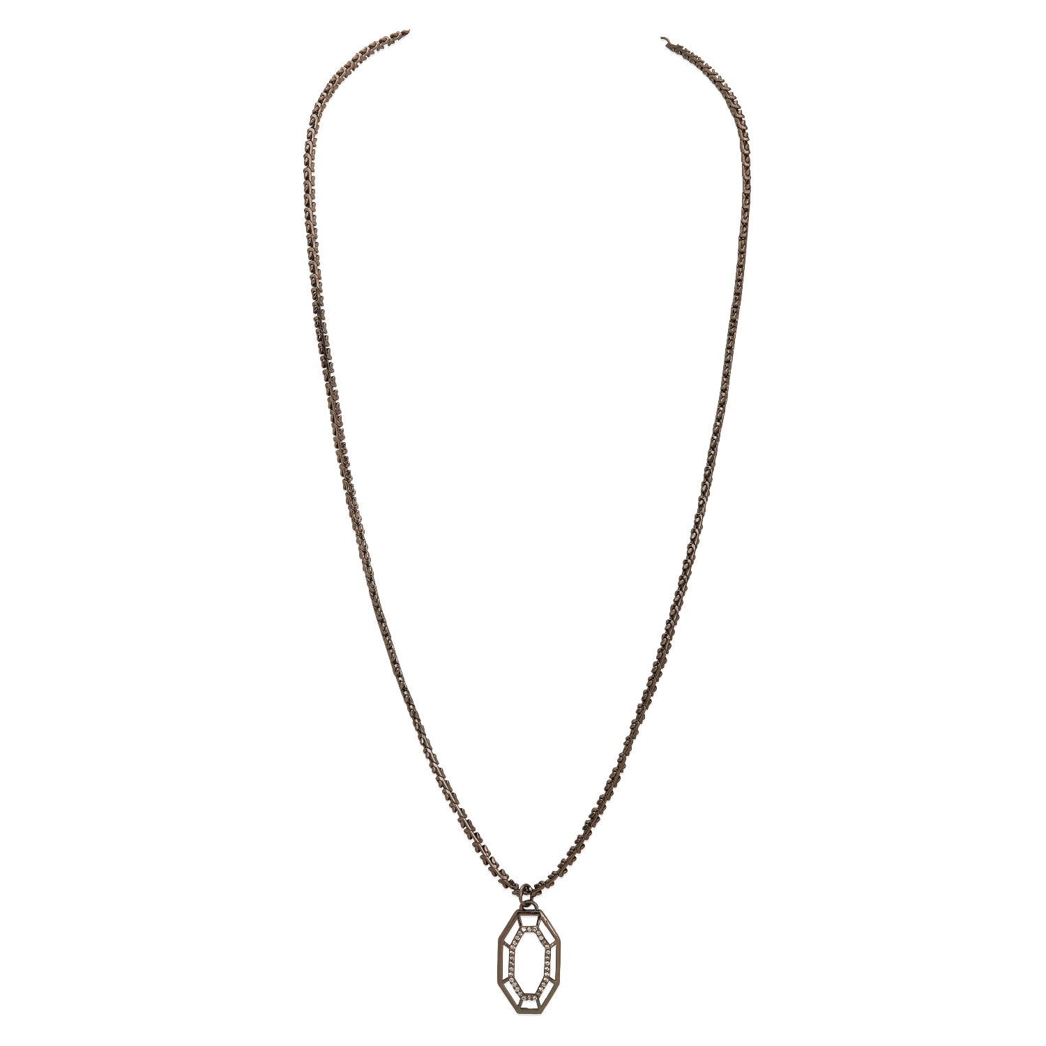 Grey Syra Pendant With Zirconia
