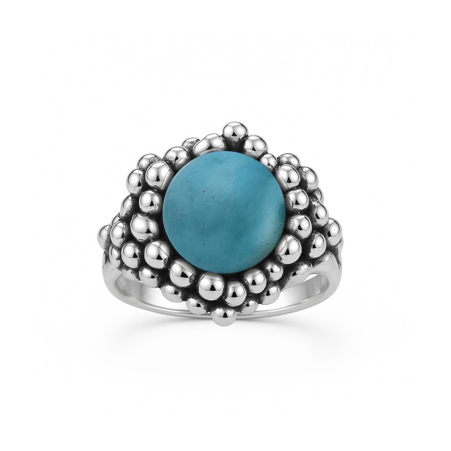 Ribes Silver Ring With Natural Amazzonite