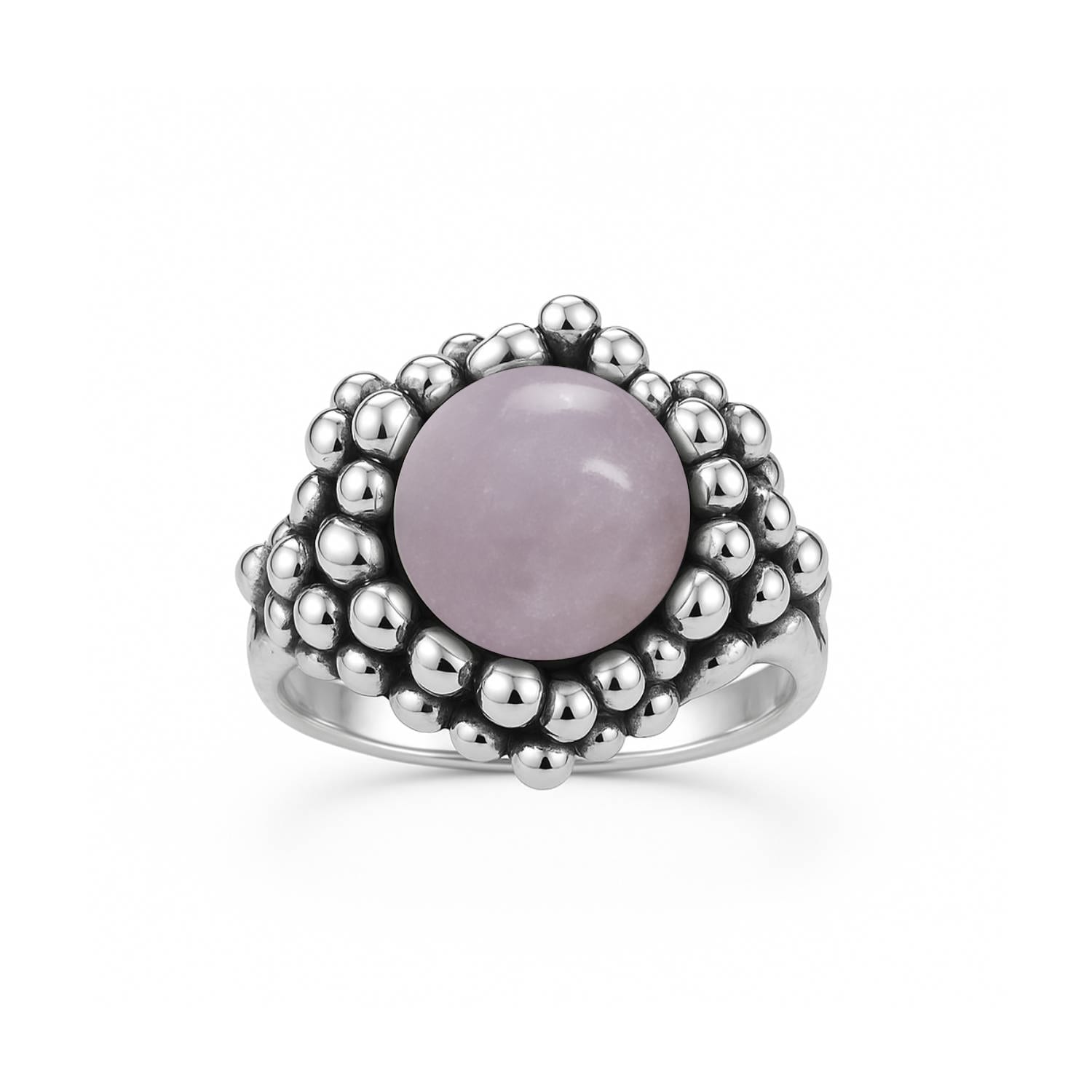 Ribes Silver Ring With Natural Kunzite