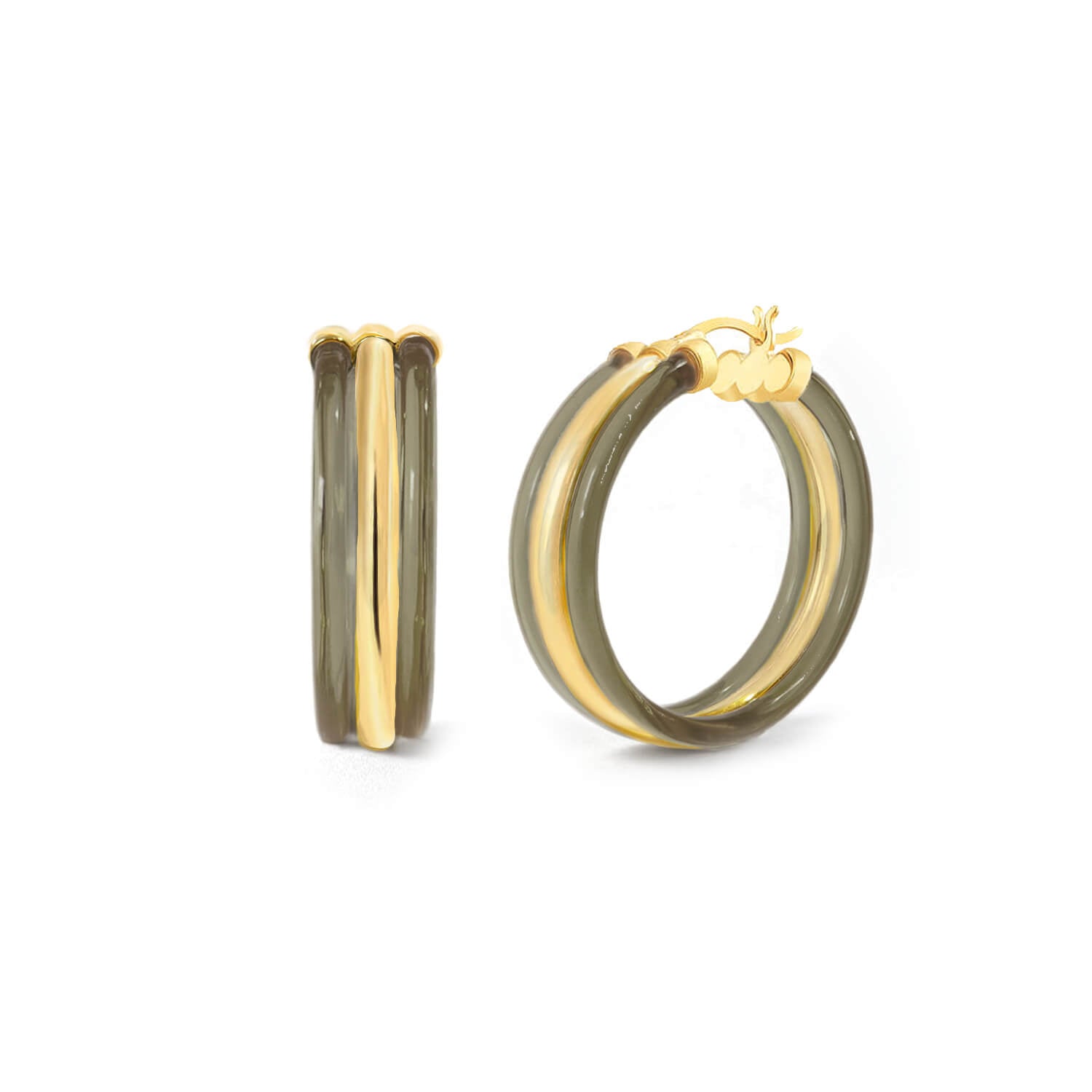 Ridge Hoops In Blackberry