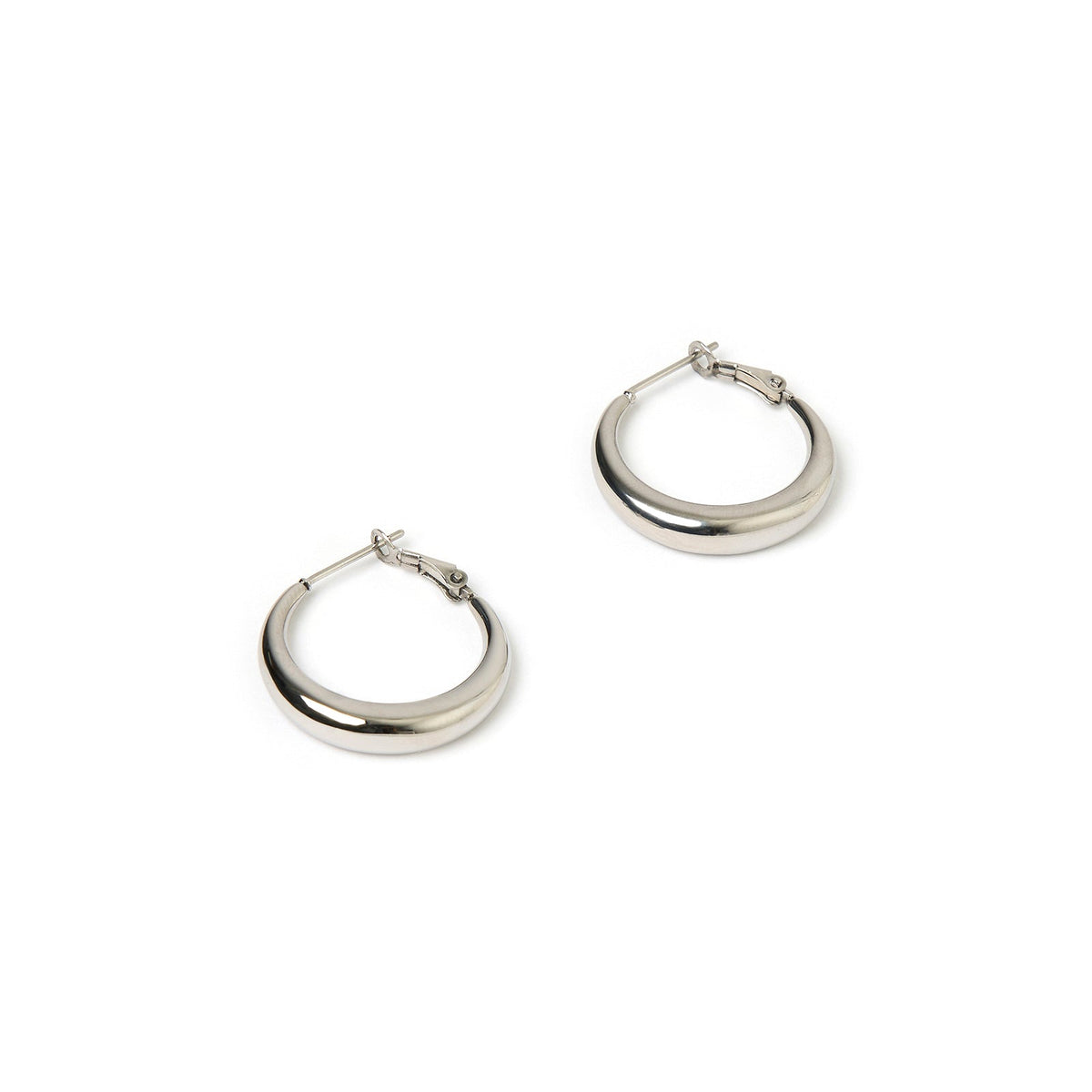 Riley Silver Hoop Earrings Small
