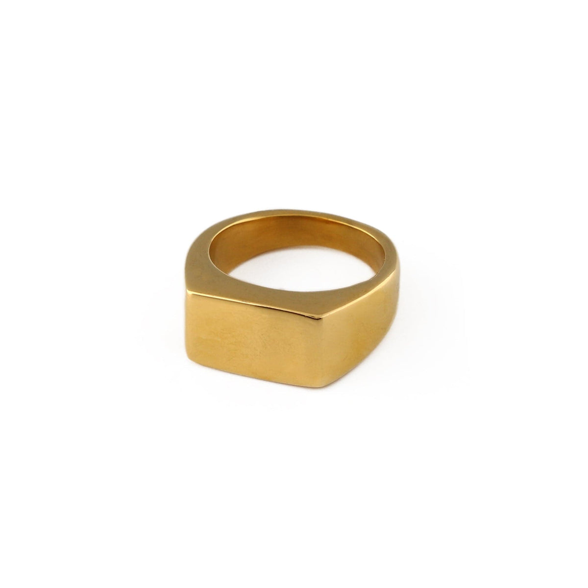 Chunky Signet Ring - Gold