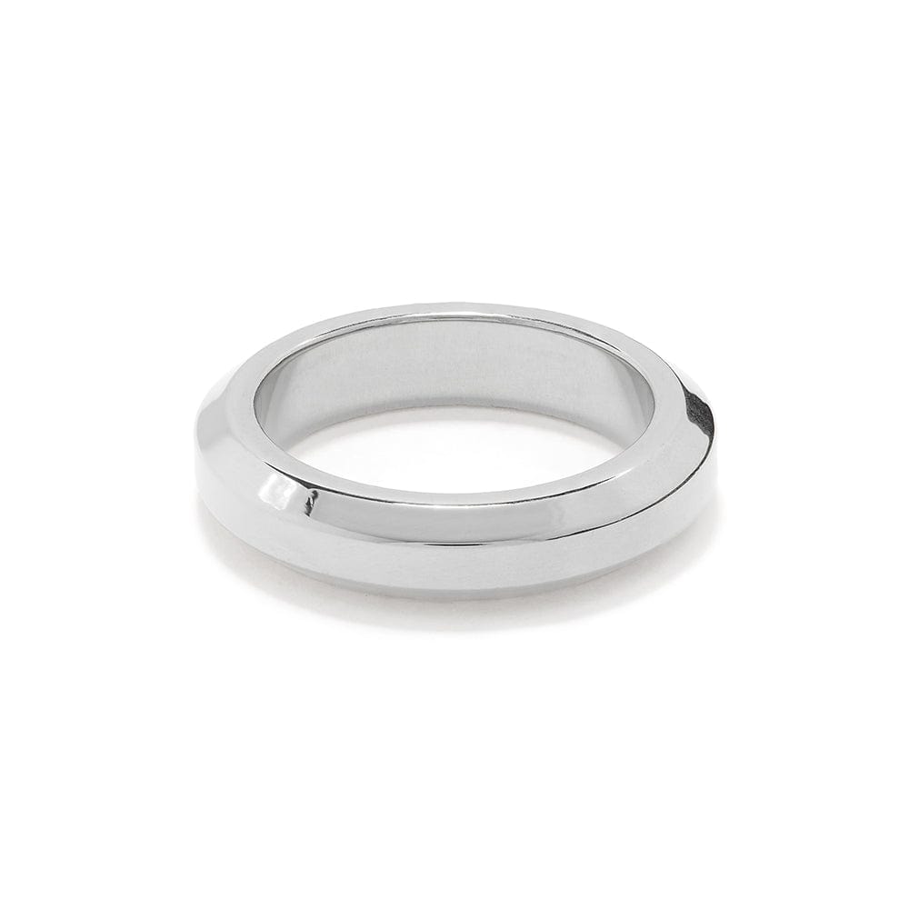 LUXE Bevelled Edge Ring - Silver