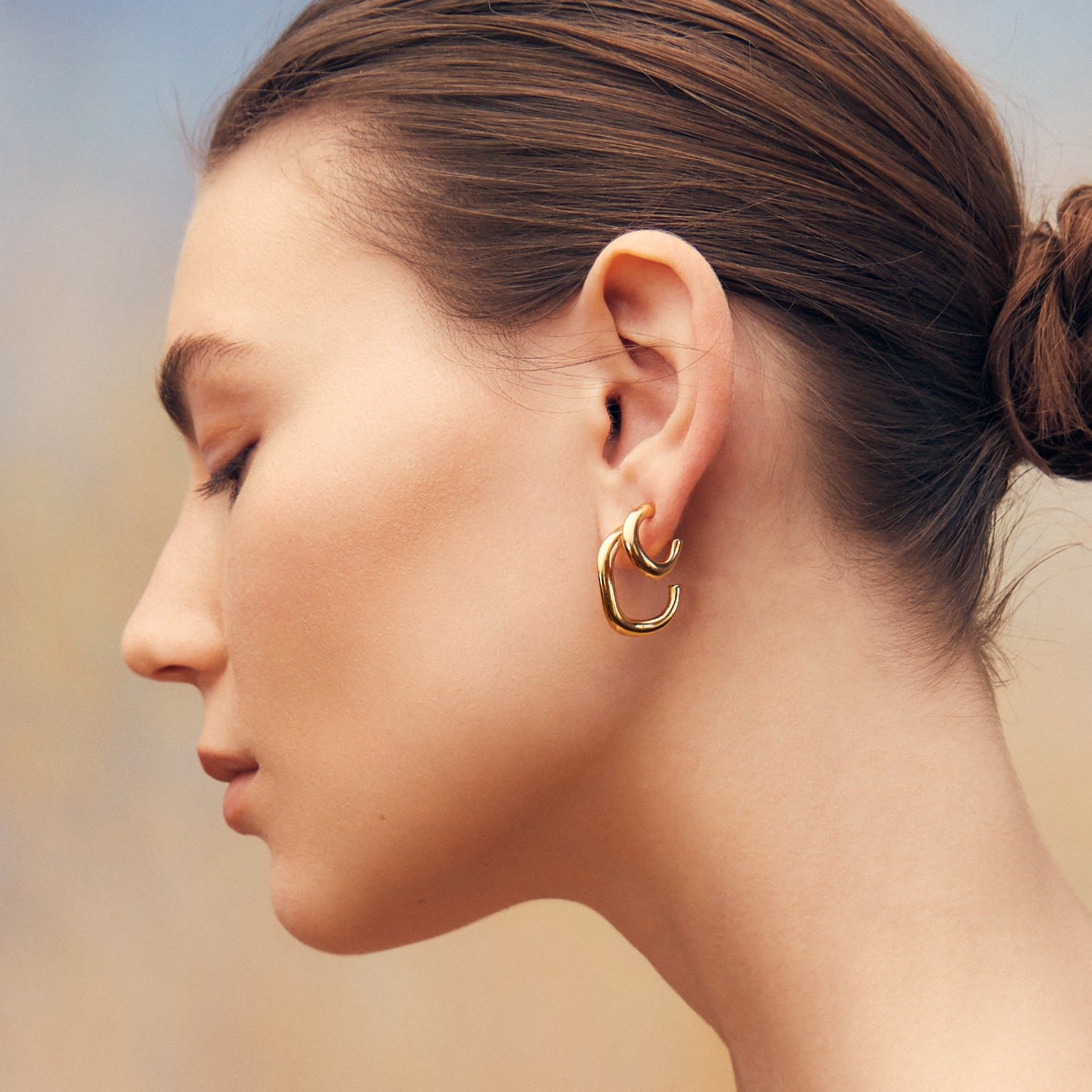 Rio Hoops Small - Gold