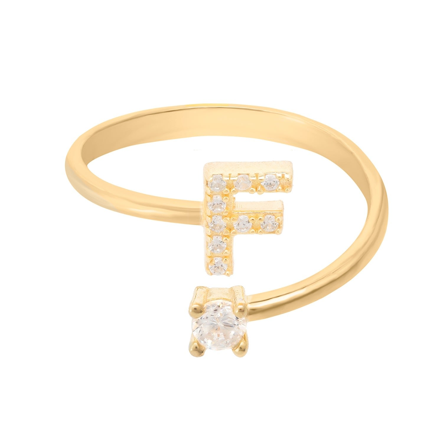 Initial Ring Gold F