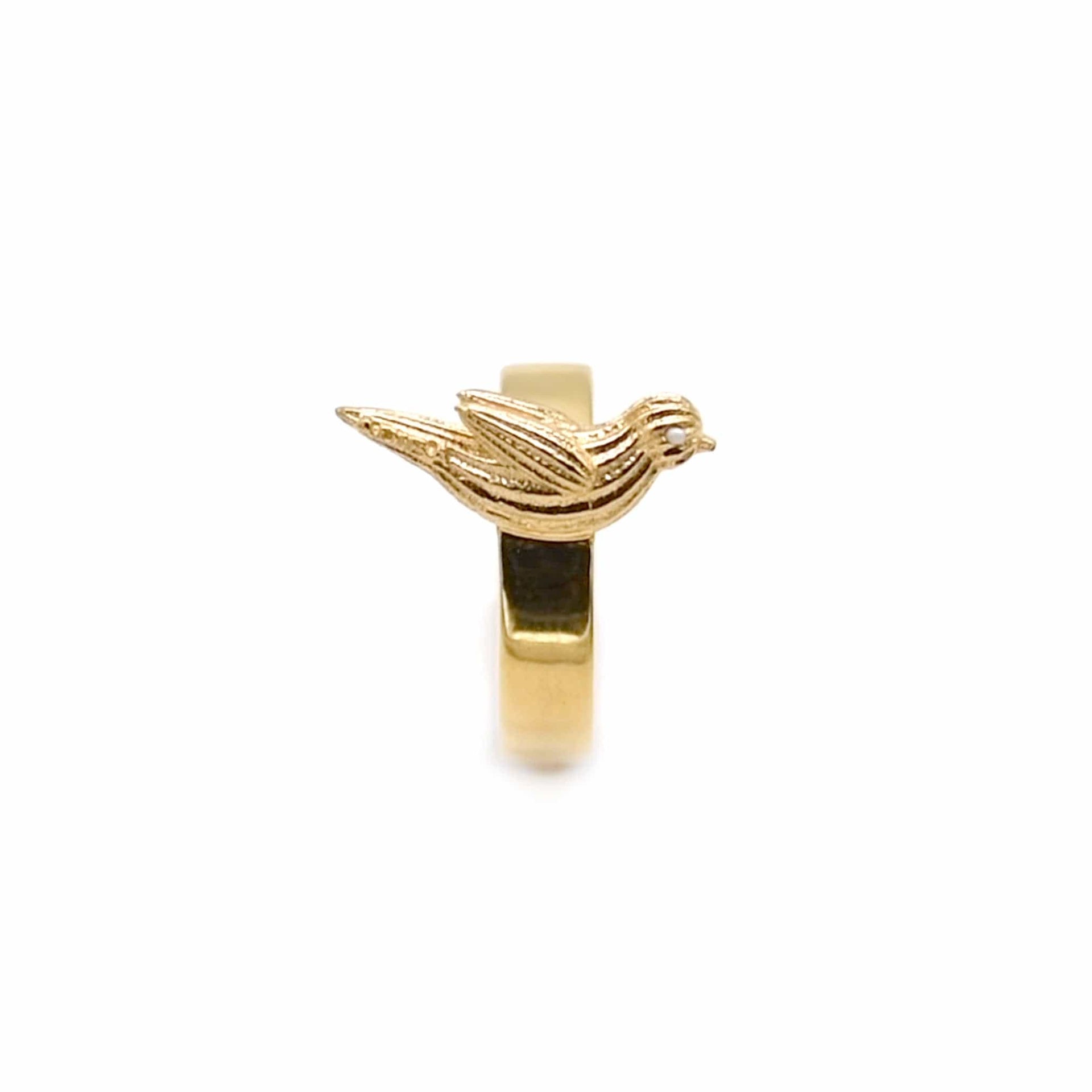 Robin Pearl Gold Vermeil Ring