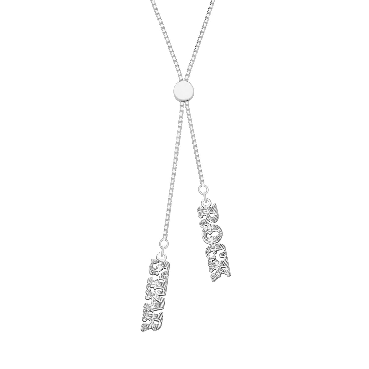 Rock Star Silver Silver Slider Necklace