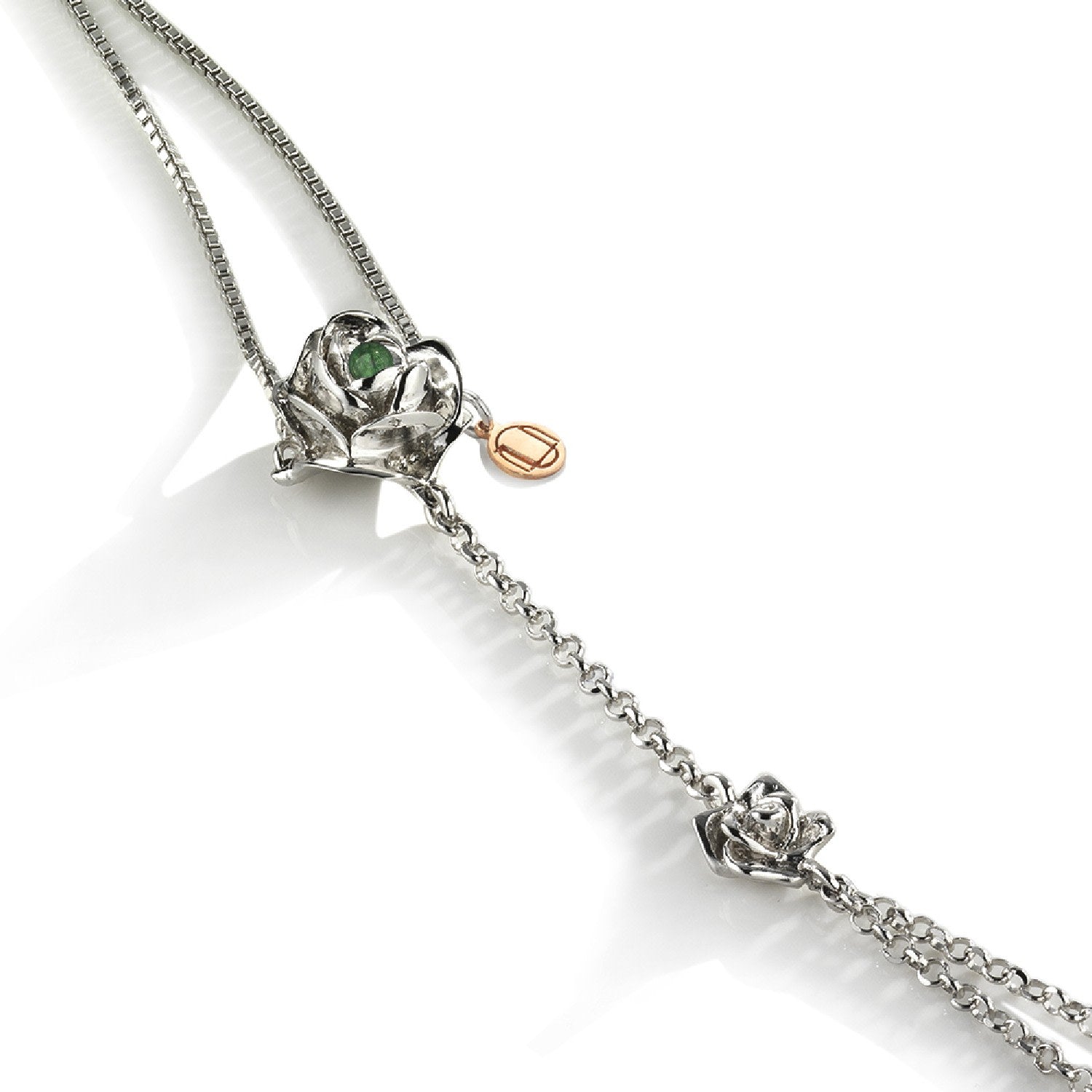 Rocks Hand-Kissed Silver With Natural Emerald