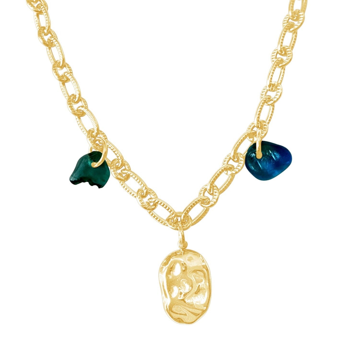 Rocky Bracelet Blue Sea Glass