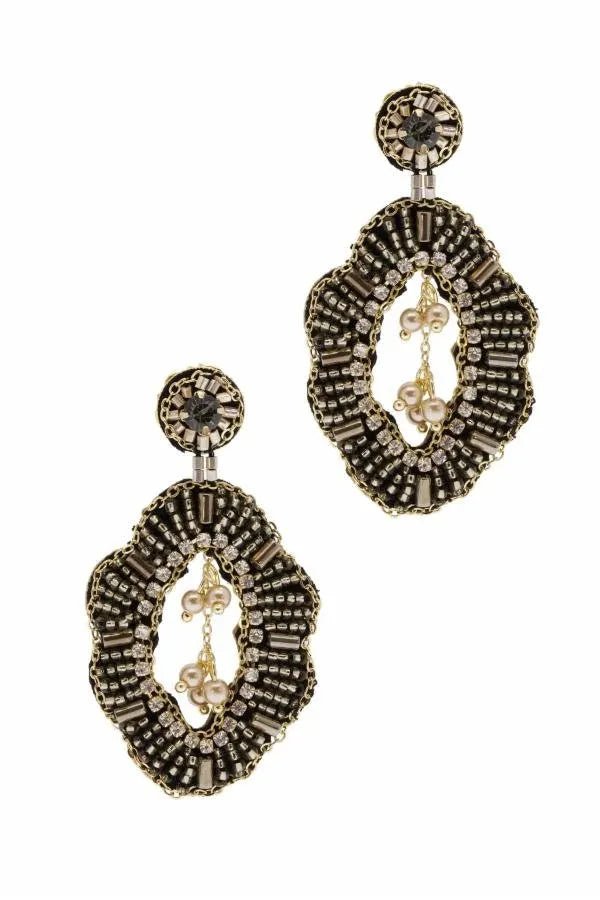 Rococo Beaded Statement Earring