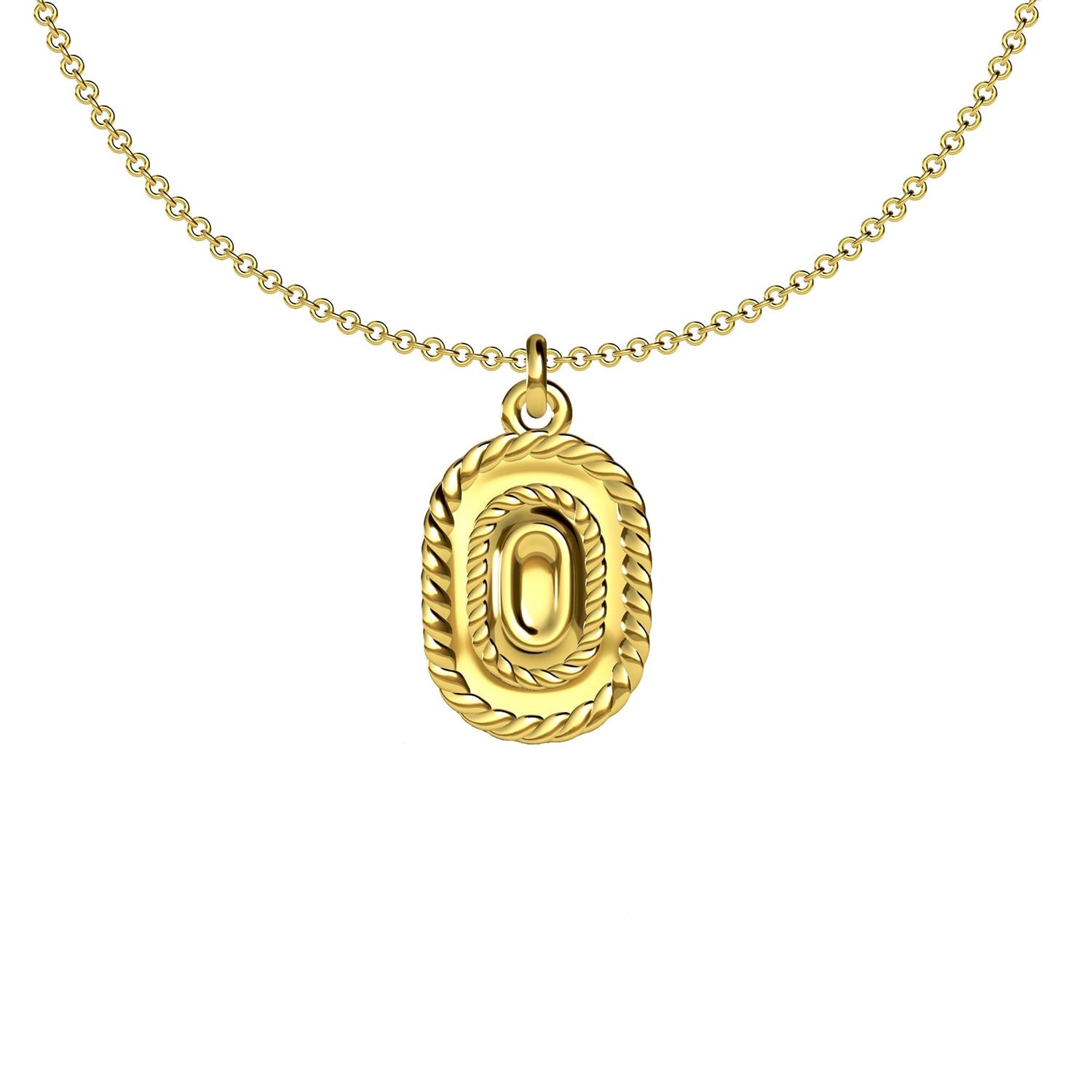 Rodeo Cowboy Hat Gold Pendant Necklace
