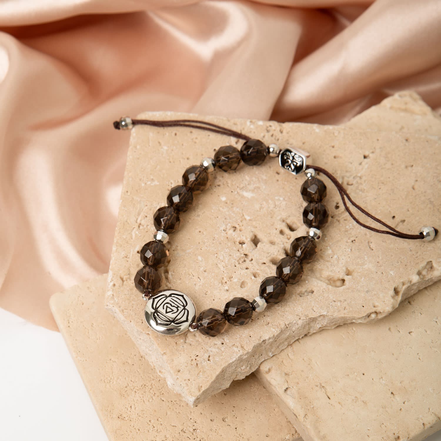 Root Chakra Smokey Quartz Grounded Energy And Calm Bracelet