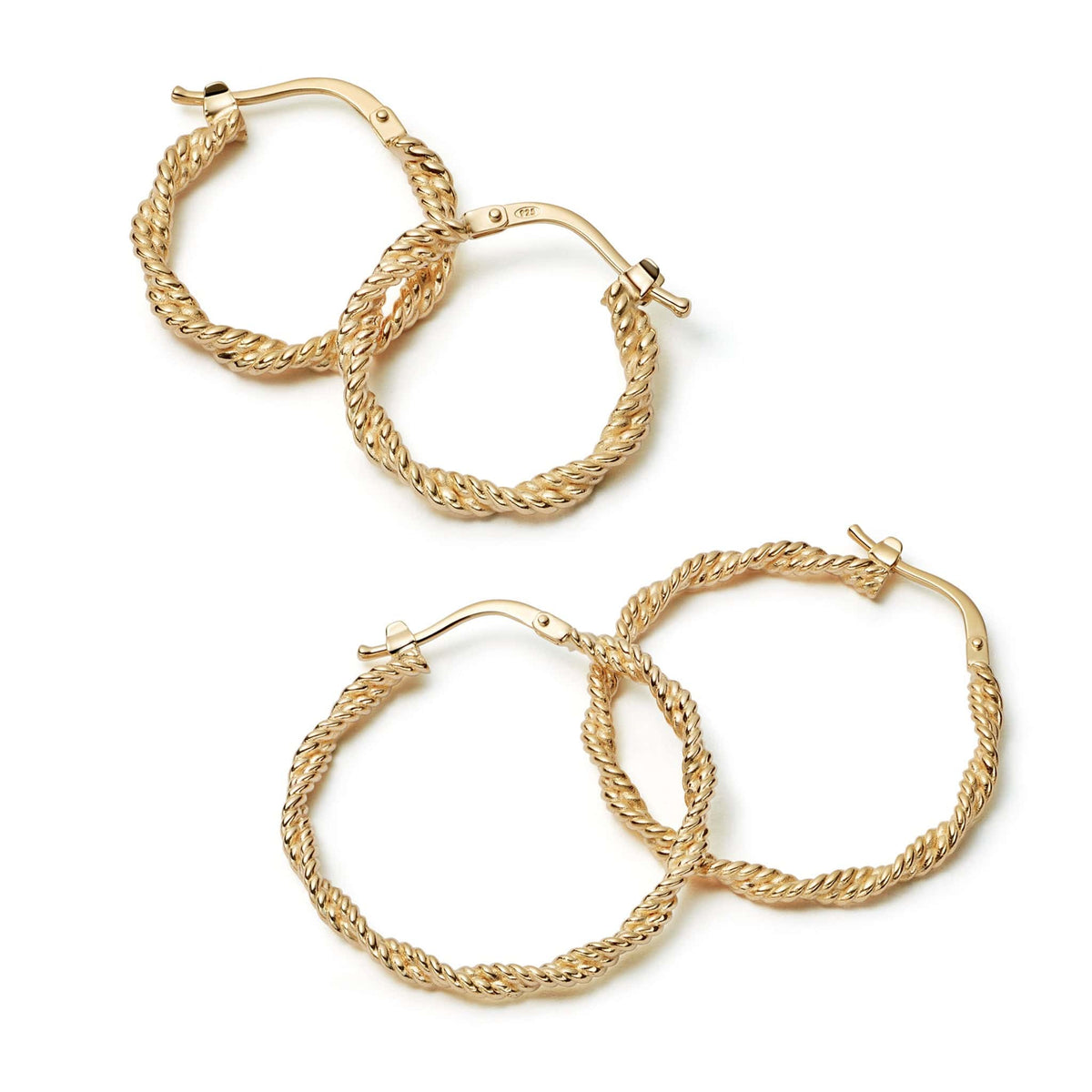 rope-twist-earring-stack-18ct-gold-plated-daisy-london