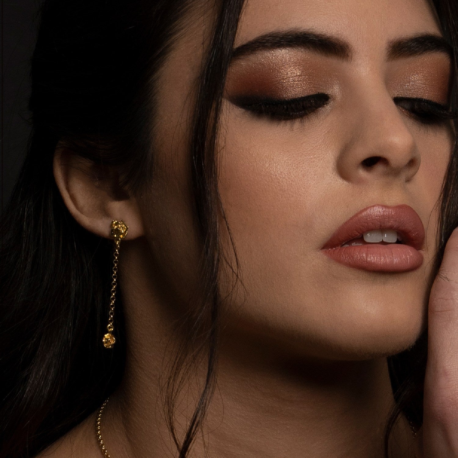 Rosas Unaloe Earrings Gold-Plated